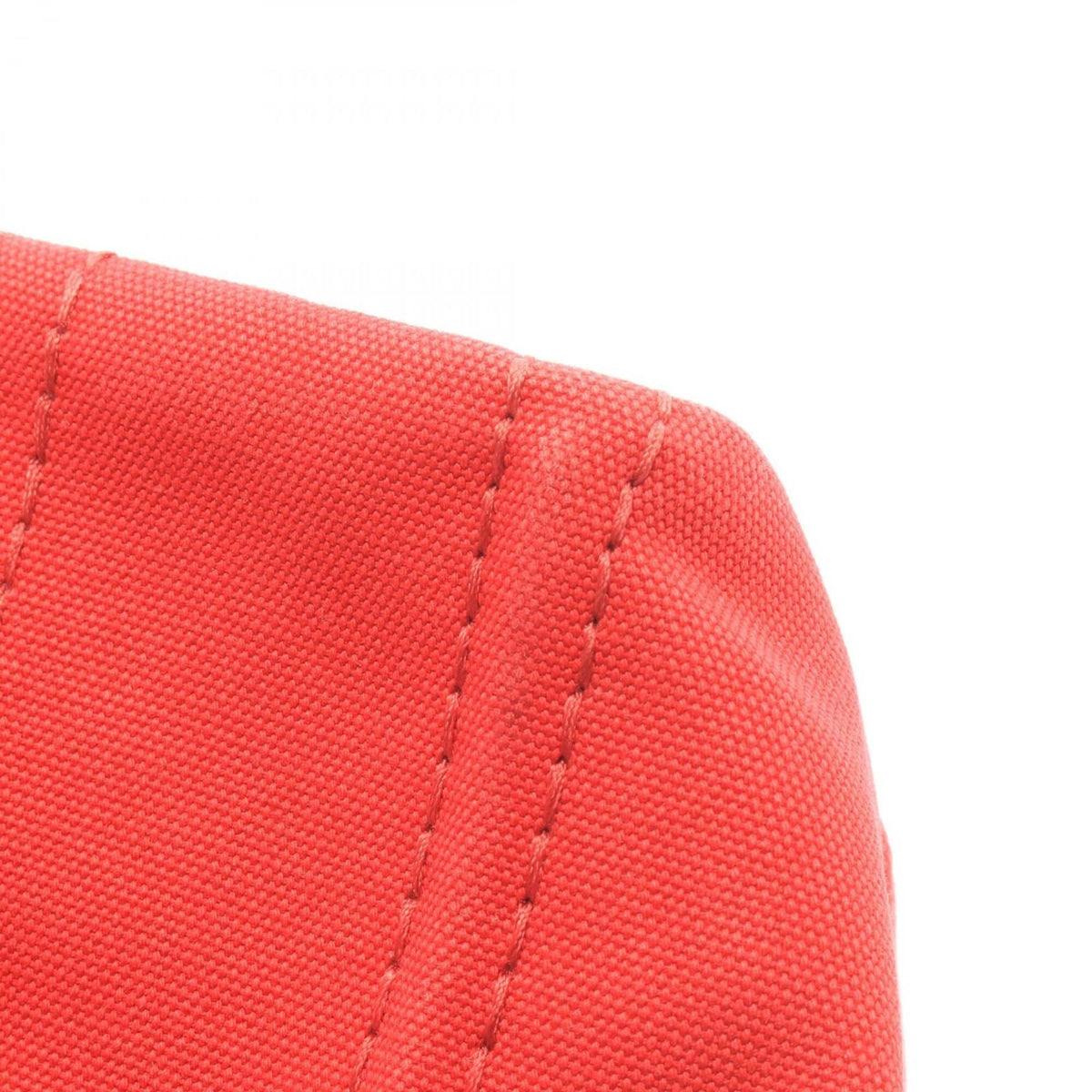 Prada Red Color Canvas Handbag Tote Bag (Pre-Owned)