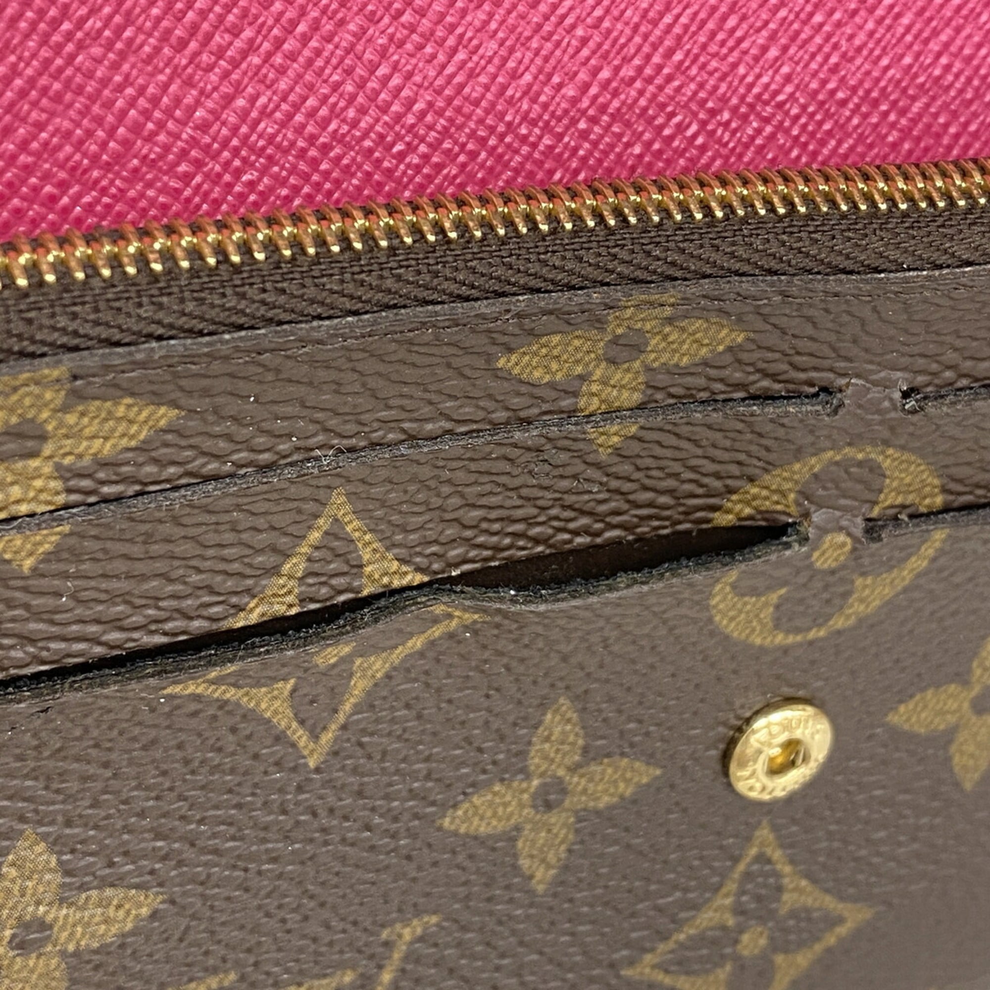 Louis Vuitton Brown Rose Ballerine Long Wallet (Bi-Fold) (Pre-Owned)