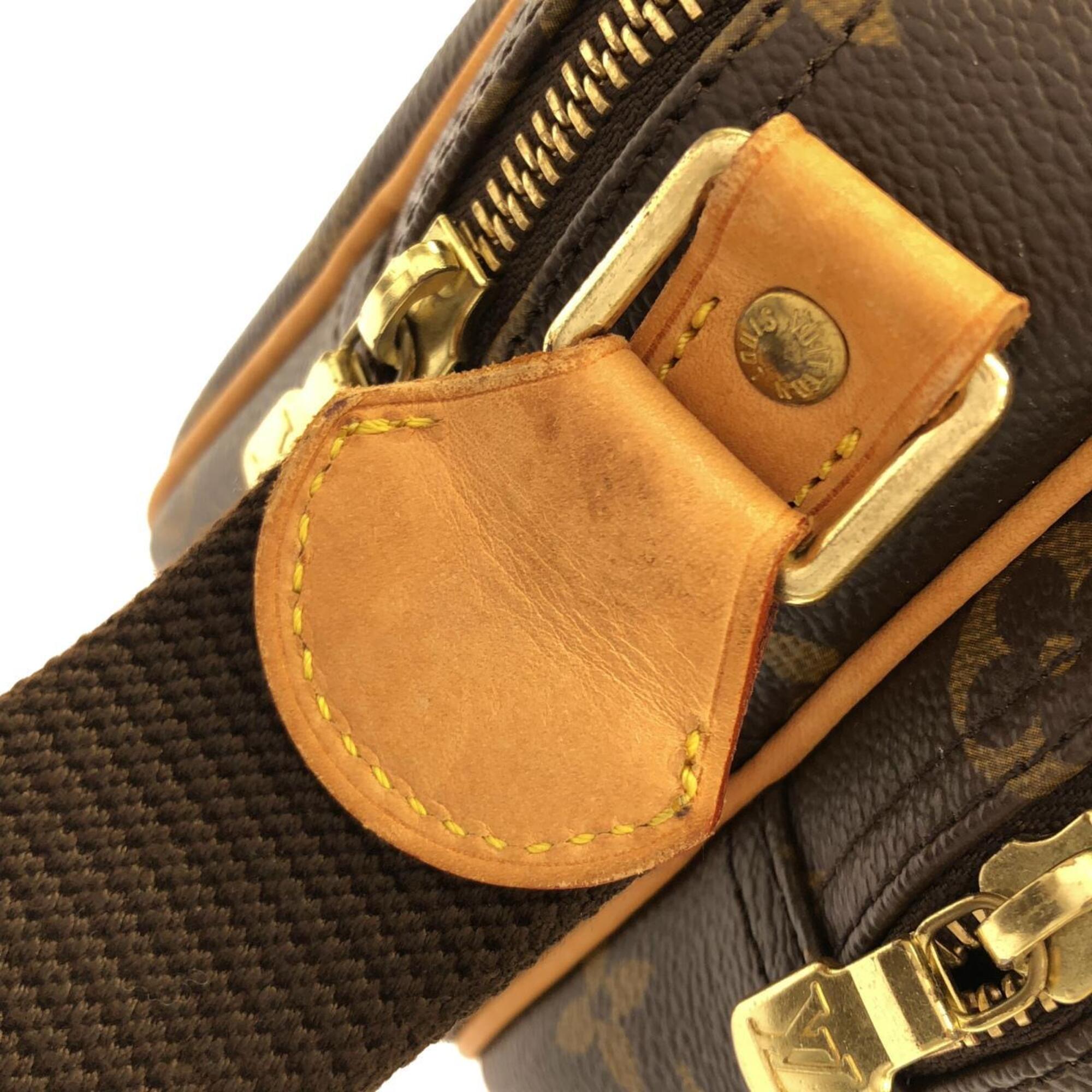 Louis Vuitton Monogram Marron Coated Canvas Shoulder Bag (Pre-Owned)