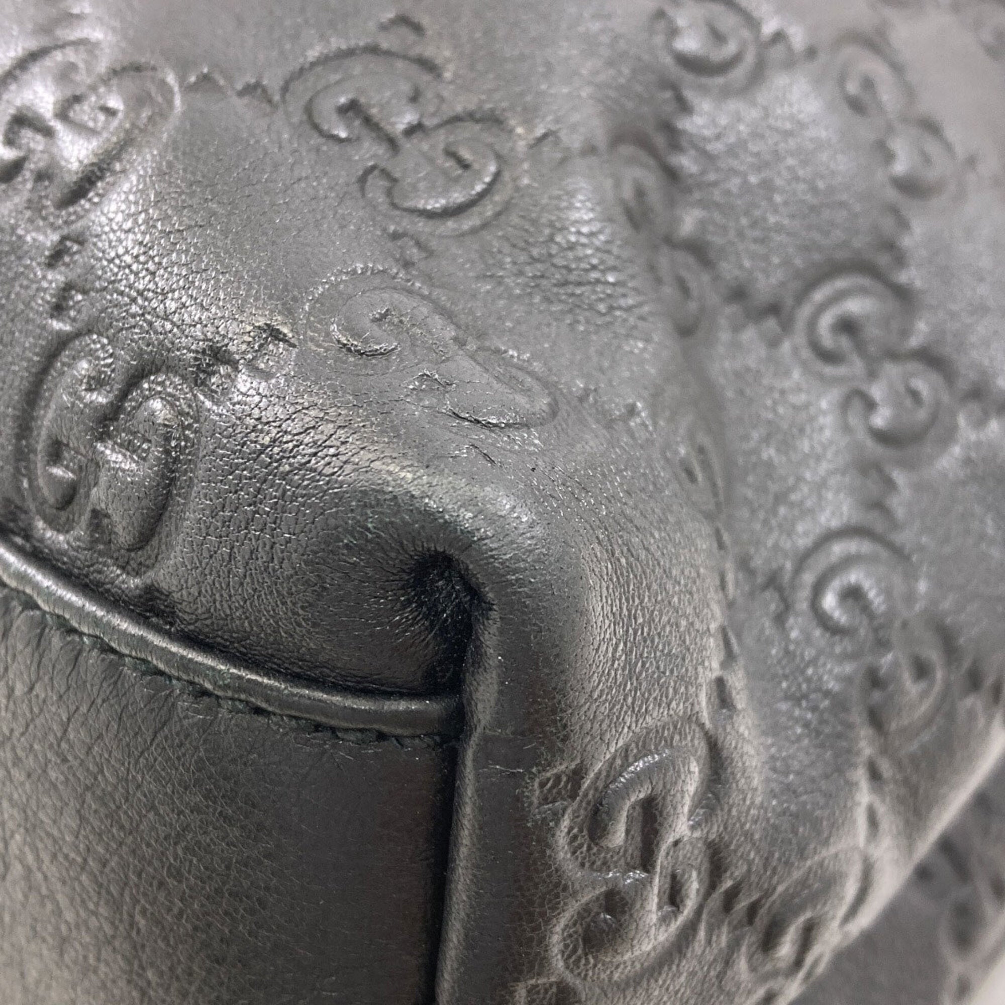 Gucci Black Leather Tote Bag (Pre-Owned)