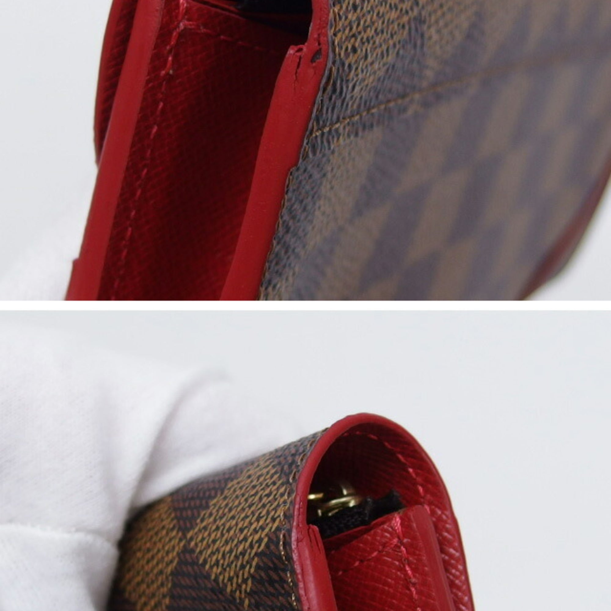 Louis Vuitton Cerise Damier Canvas Long Wallet (Bi-Fold) (Pre-Owned)