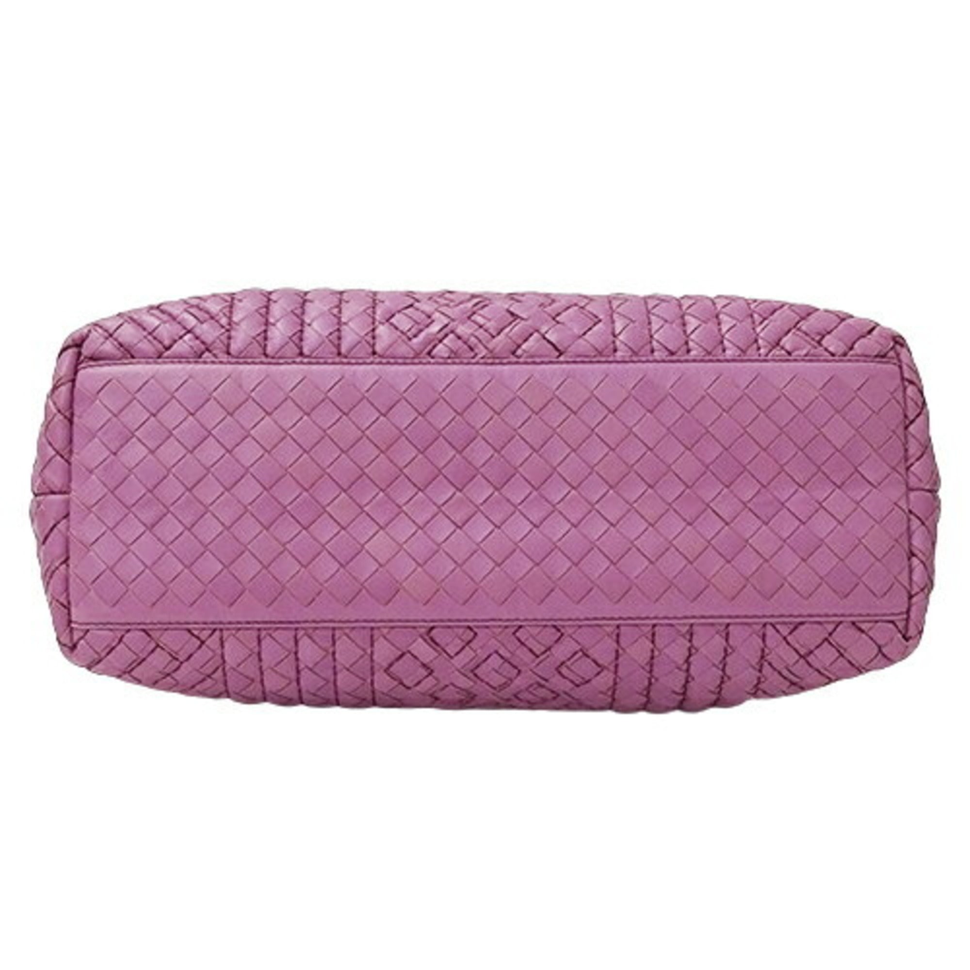 Bottega Veneta Pink Purple Leather Tote Bag (Pre-Owned)