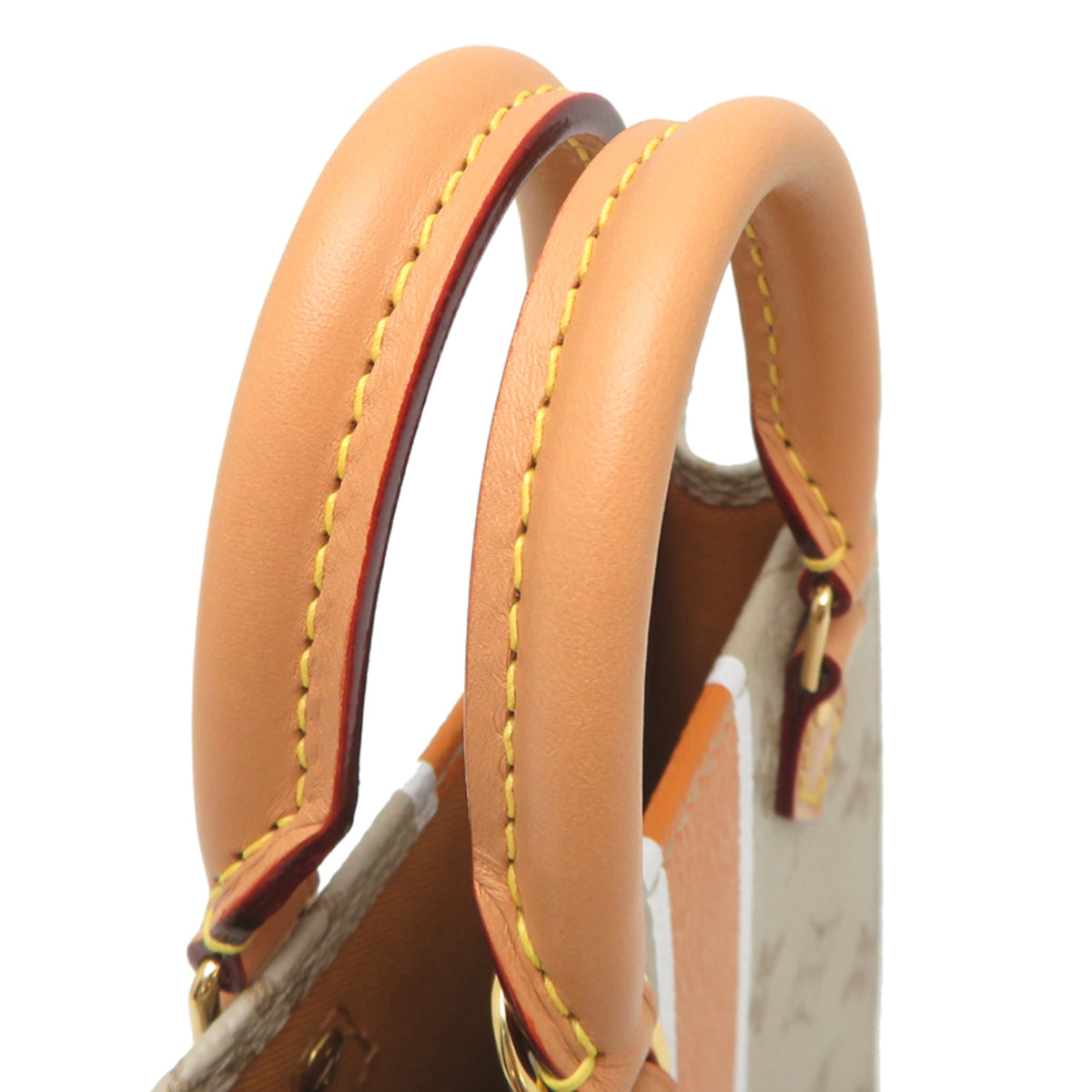 Louis Vuitton Beige Ochre Canvas Handbag (Pre-Owned)