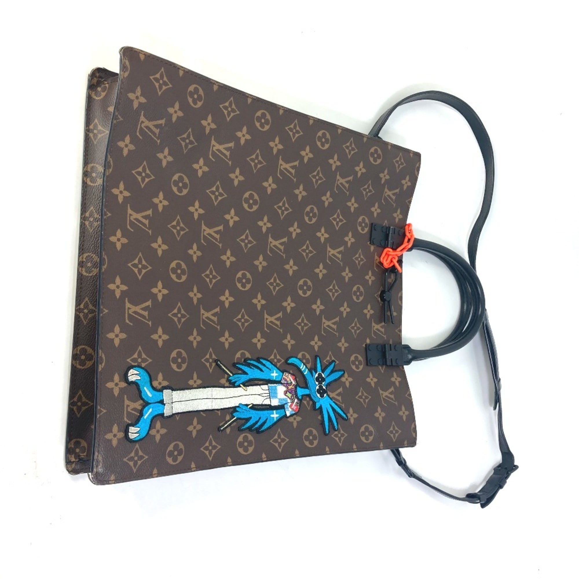Louis Vuitton Brown Galle Monogram Monogram Shoulder Bag Tote Bag (Pre-Owned)