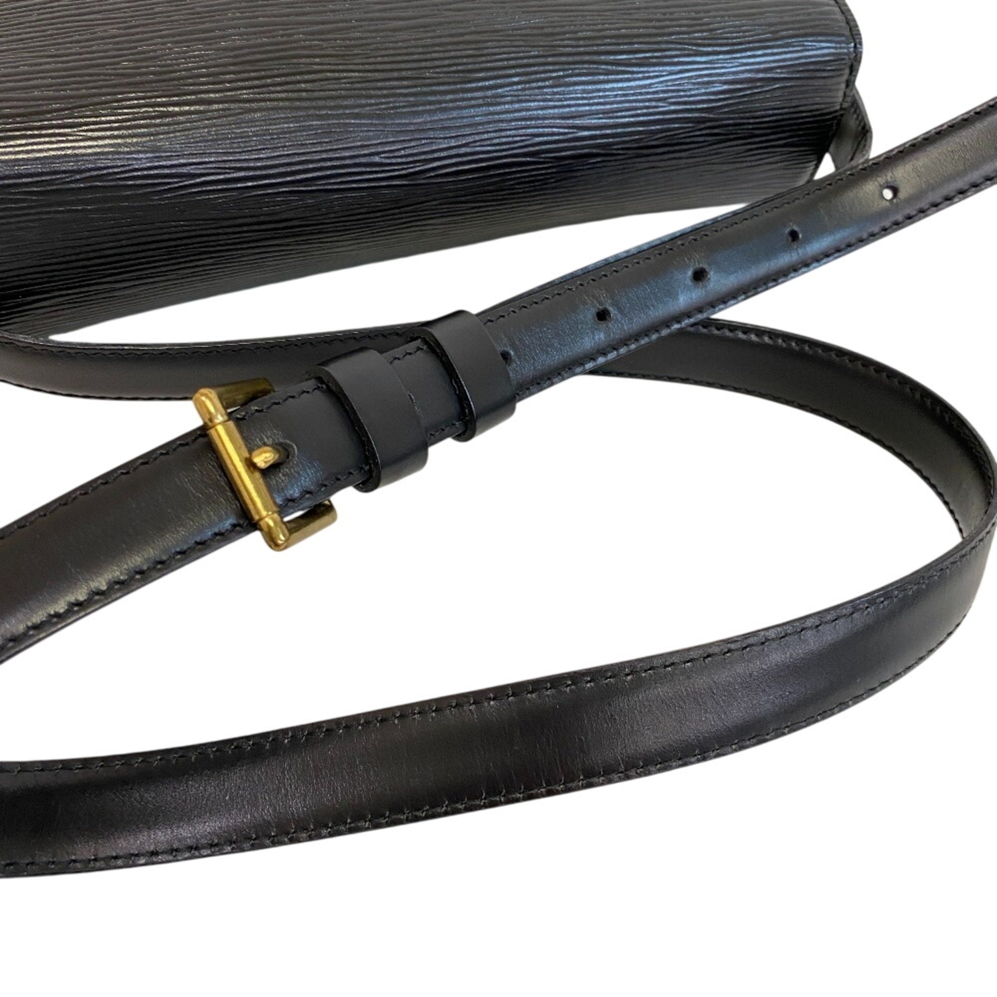 Louis Vuitton Black Noir Epi Leather Shoulder Bag (Pre-Owned)