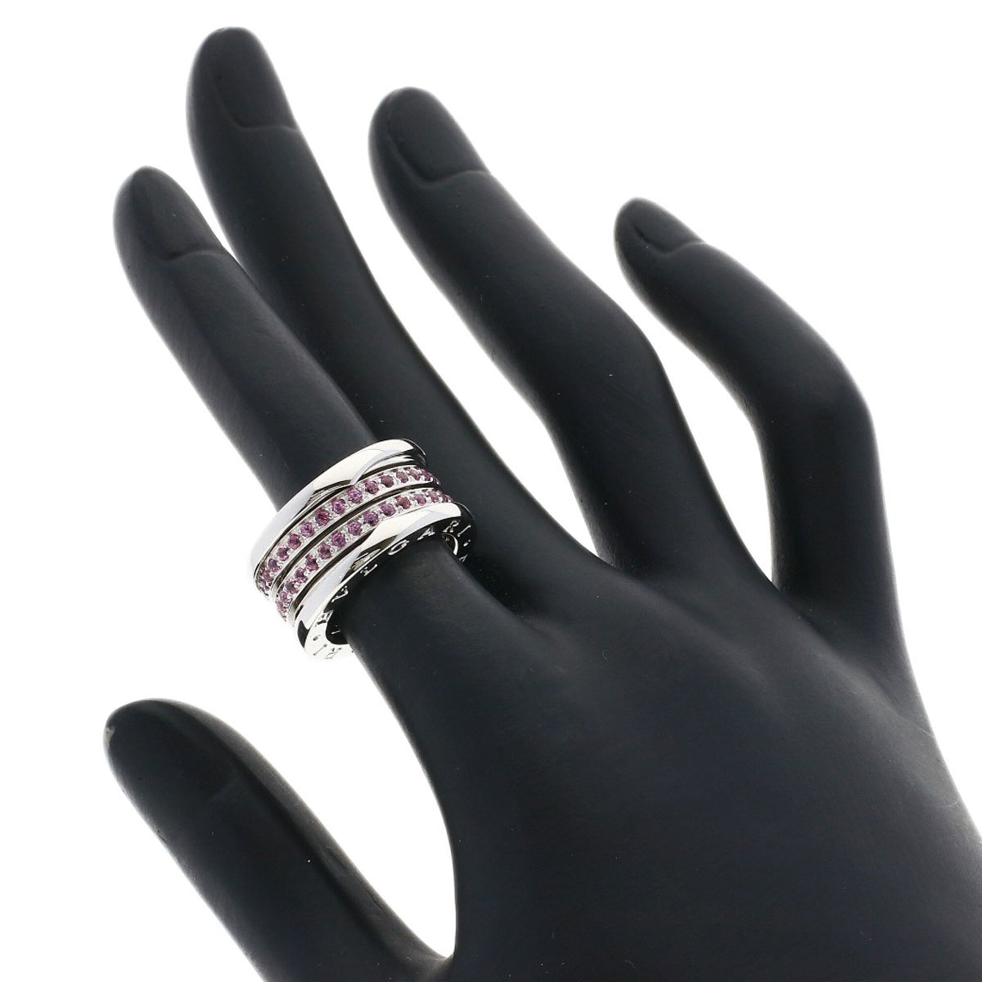 Bvlgari Silver White Gold (18K) Band Ring (Pre-Owned)