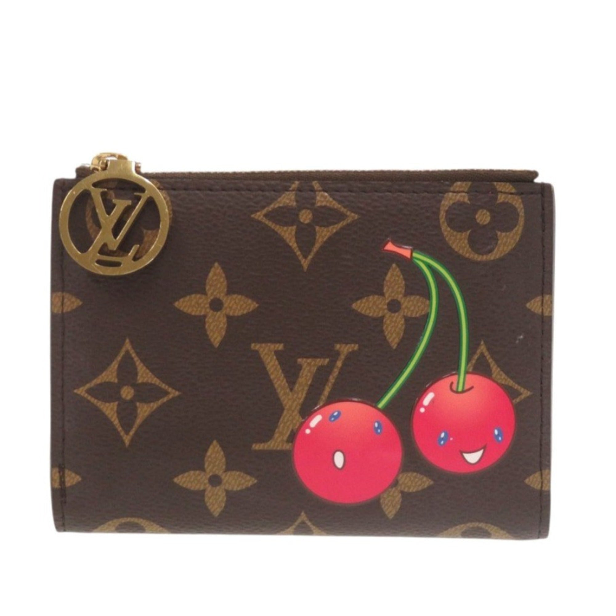 Louis Vuitton Brown Cherry Monogram Monogram Wallet (Bi-Fold) (Pre-Owned)