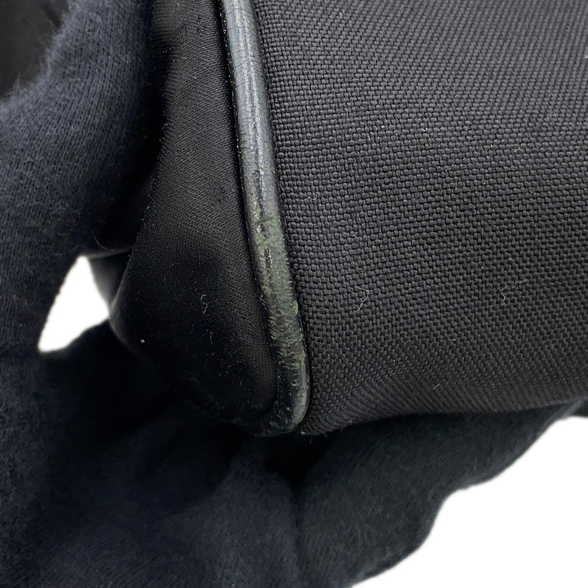 Yves Saint Laurent Black Multi-Color Nylon Backpack Handbag (Pre-Owned)