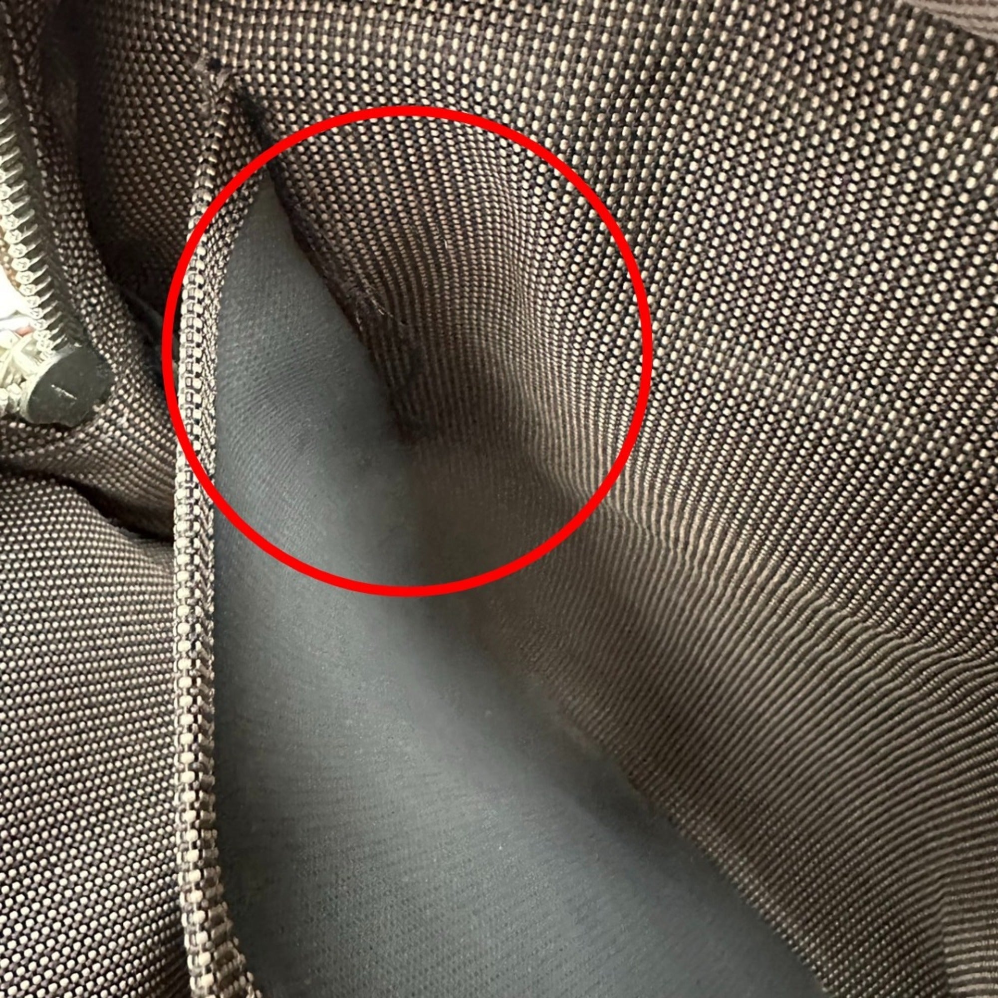 Hermes Her Line Gray Canvas Tote Bag (Pre-Owned)