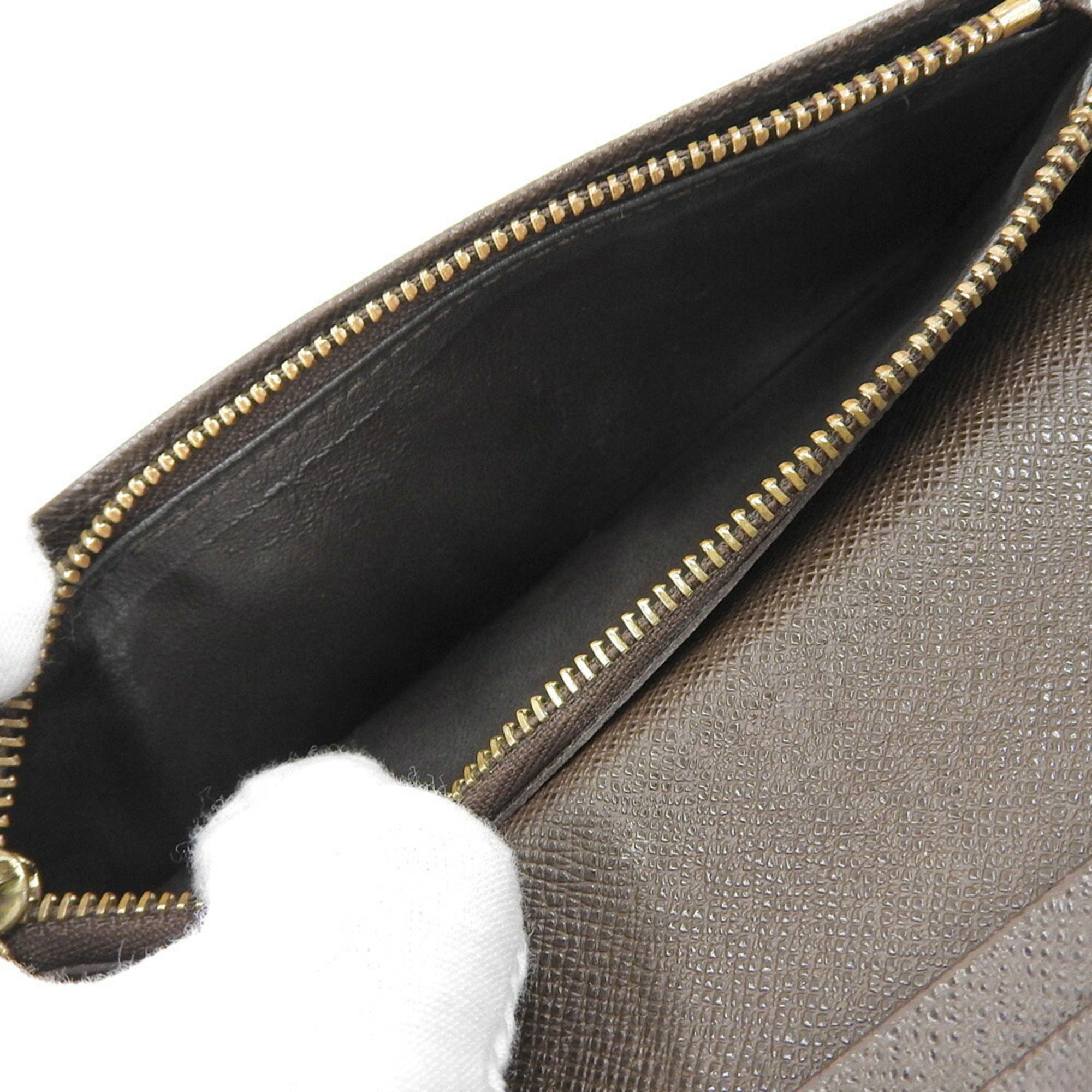 Louis Vuitton Ebene Pvc Long Wallet (Bi-Fold) (Pre-Owned)