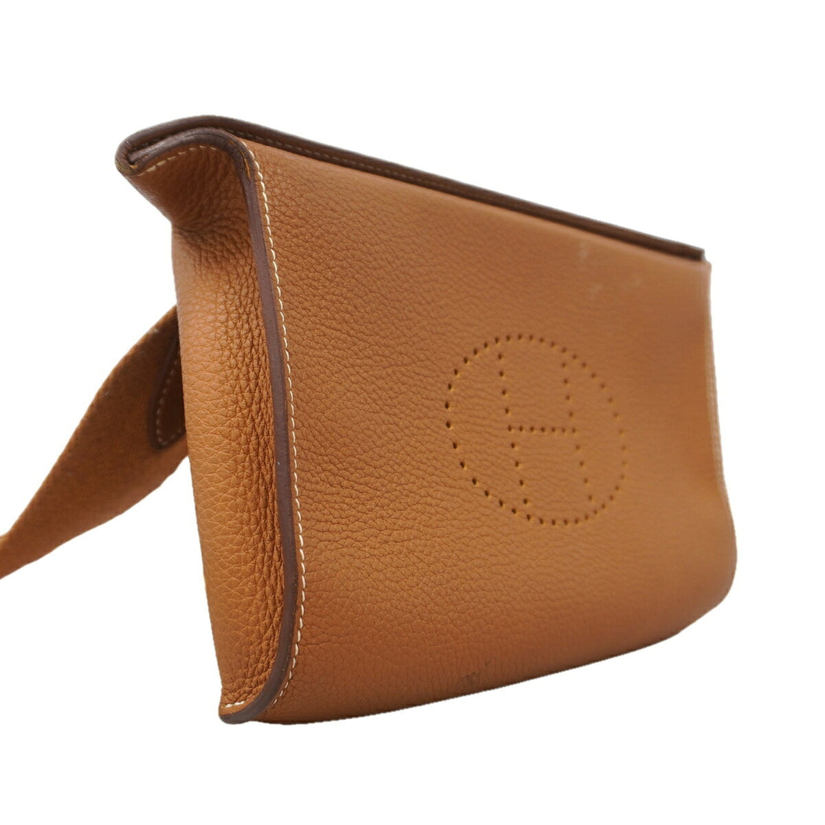 Hermes Gold Togo Leather Shoulder Bag (Pre-Owned)