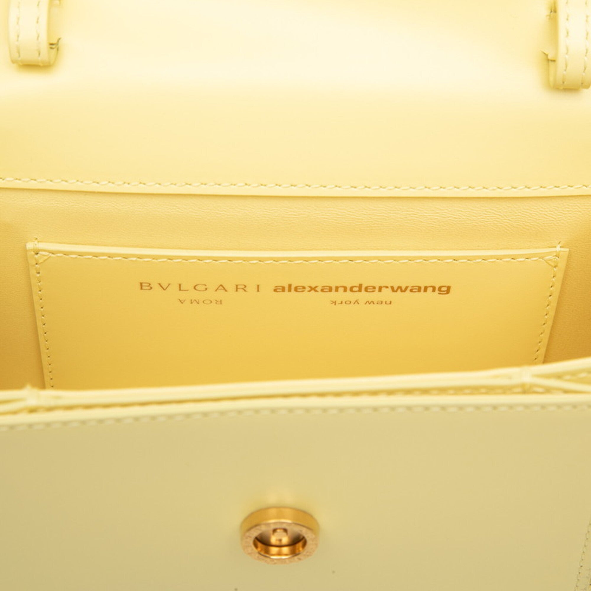 Bvlgari Yellow Leather Shoulder Bag (Pre-Owned)