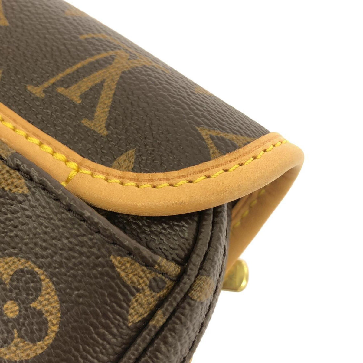 Louis Vuitton Marron Monogram Coated Canvas Shoulder Bag (Pre-Owned)