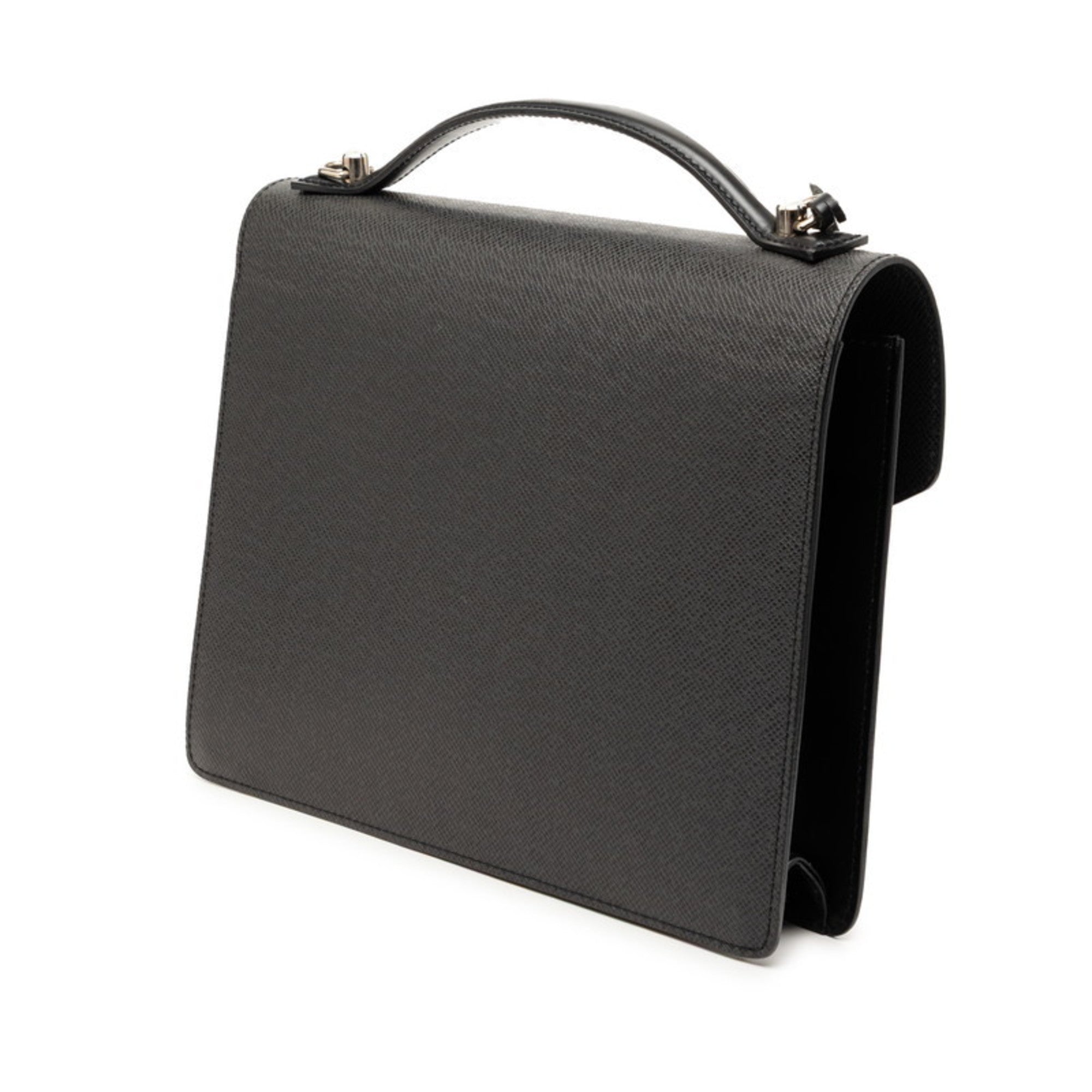 Louis Vuitton Ardoise Black Pvc Leather Handbag Shoulder Bag (Pre-Owned)
