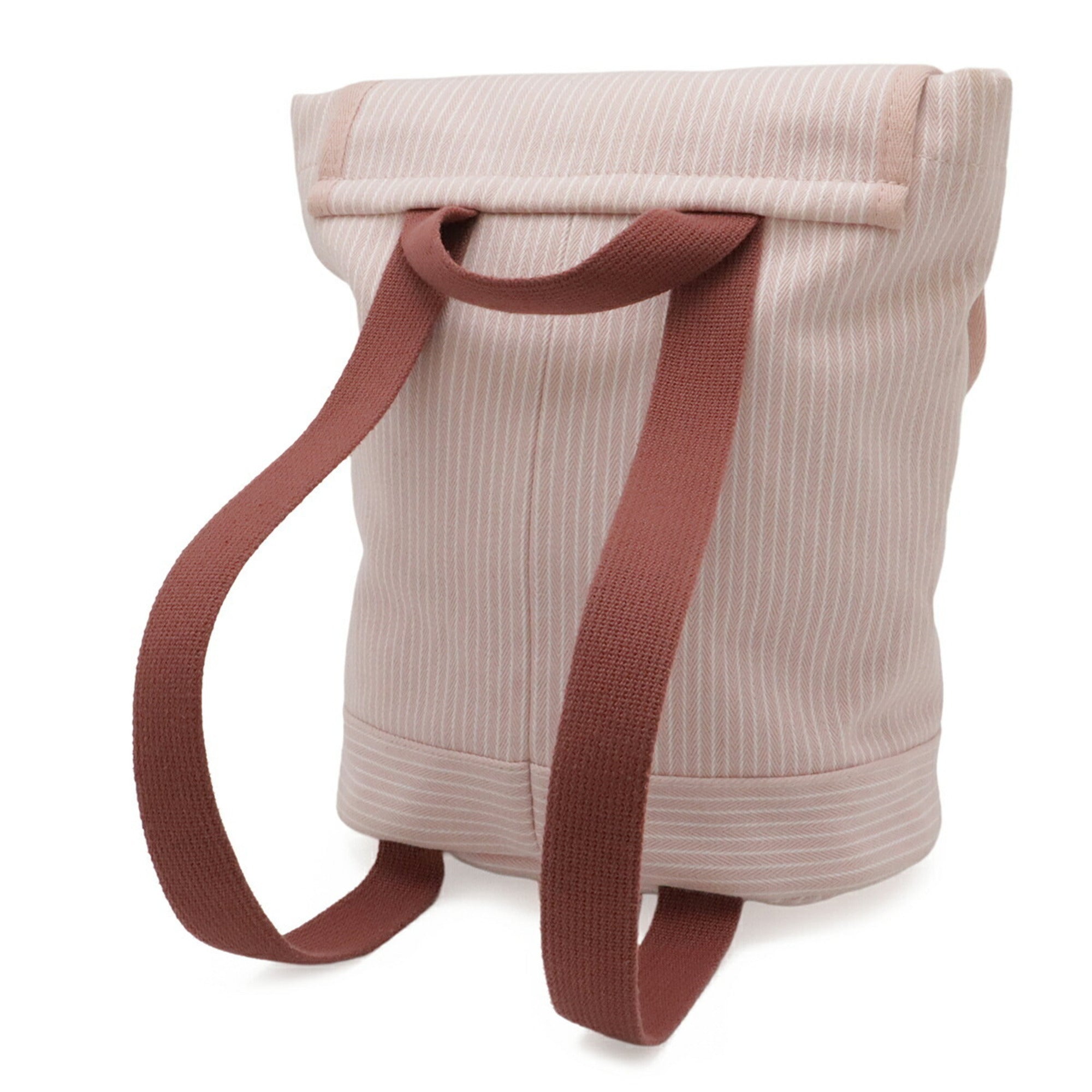 Hermes Pink White Cotton Backpack (Pre-Owned)