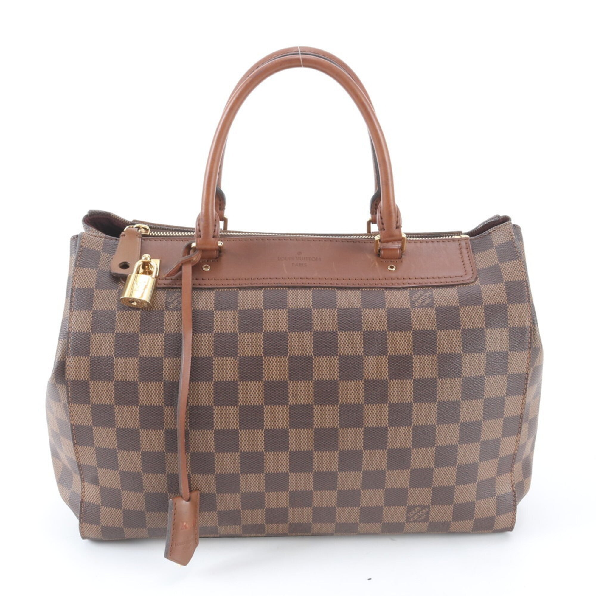 Louis Vuitton Ebene Leather Coated Canvas Handbag Shoulder Bag Tote Bag (Pre-Owned)