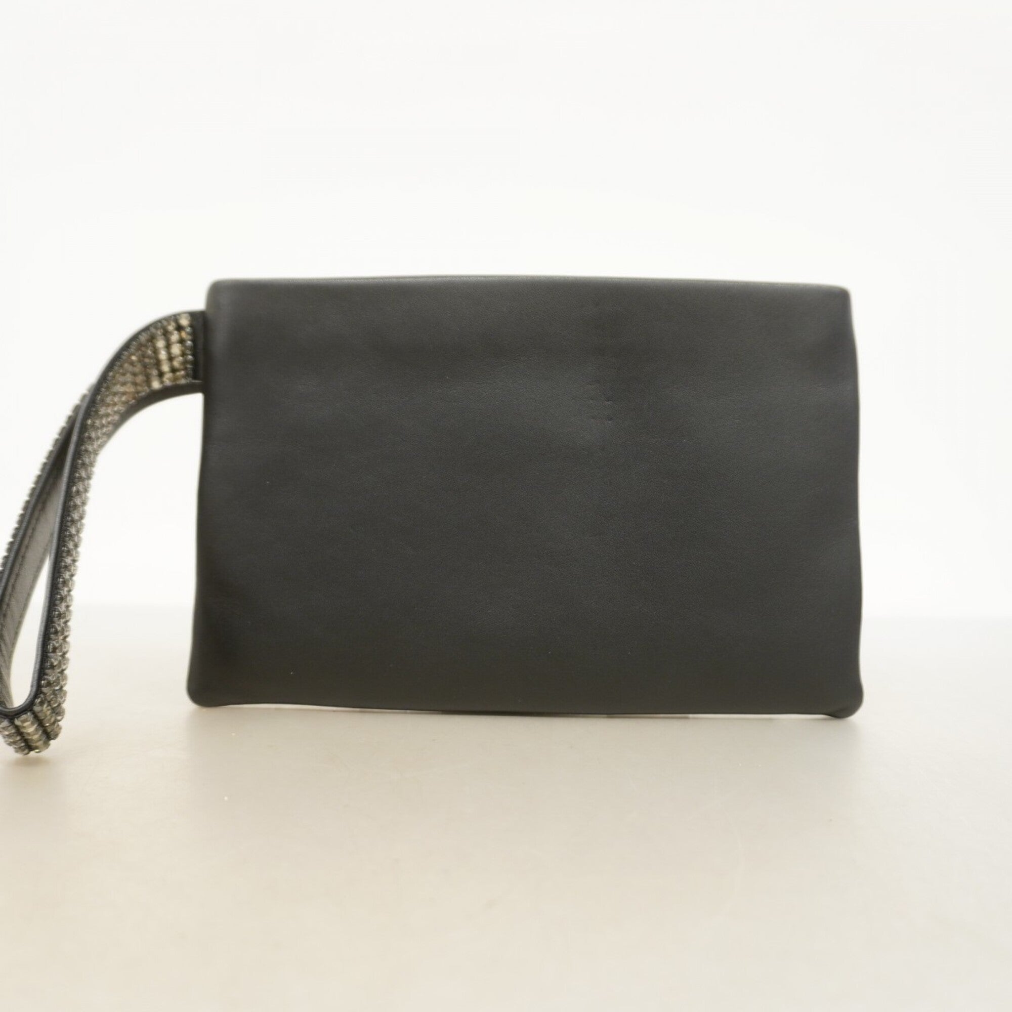 Chanel Black Leather Pouch (Pre-Owned)
