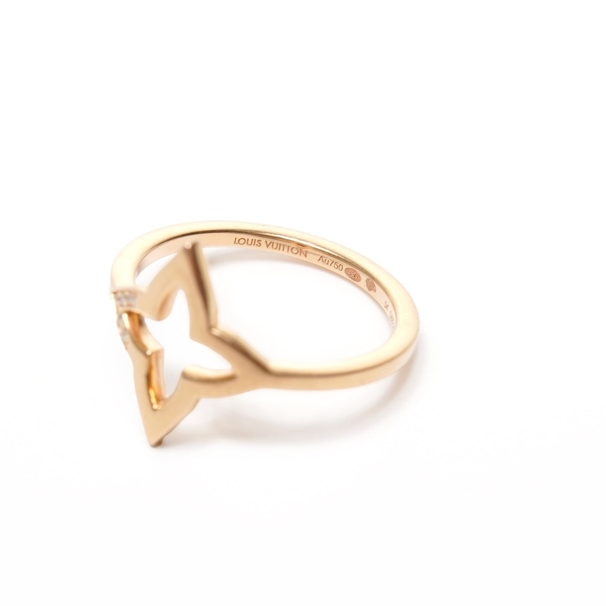 Louis Vuitton Gold Gold (18K) Band Ring (Pre-Owned)