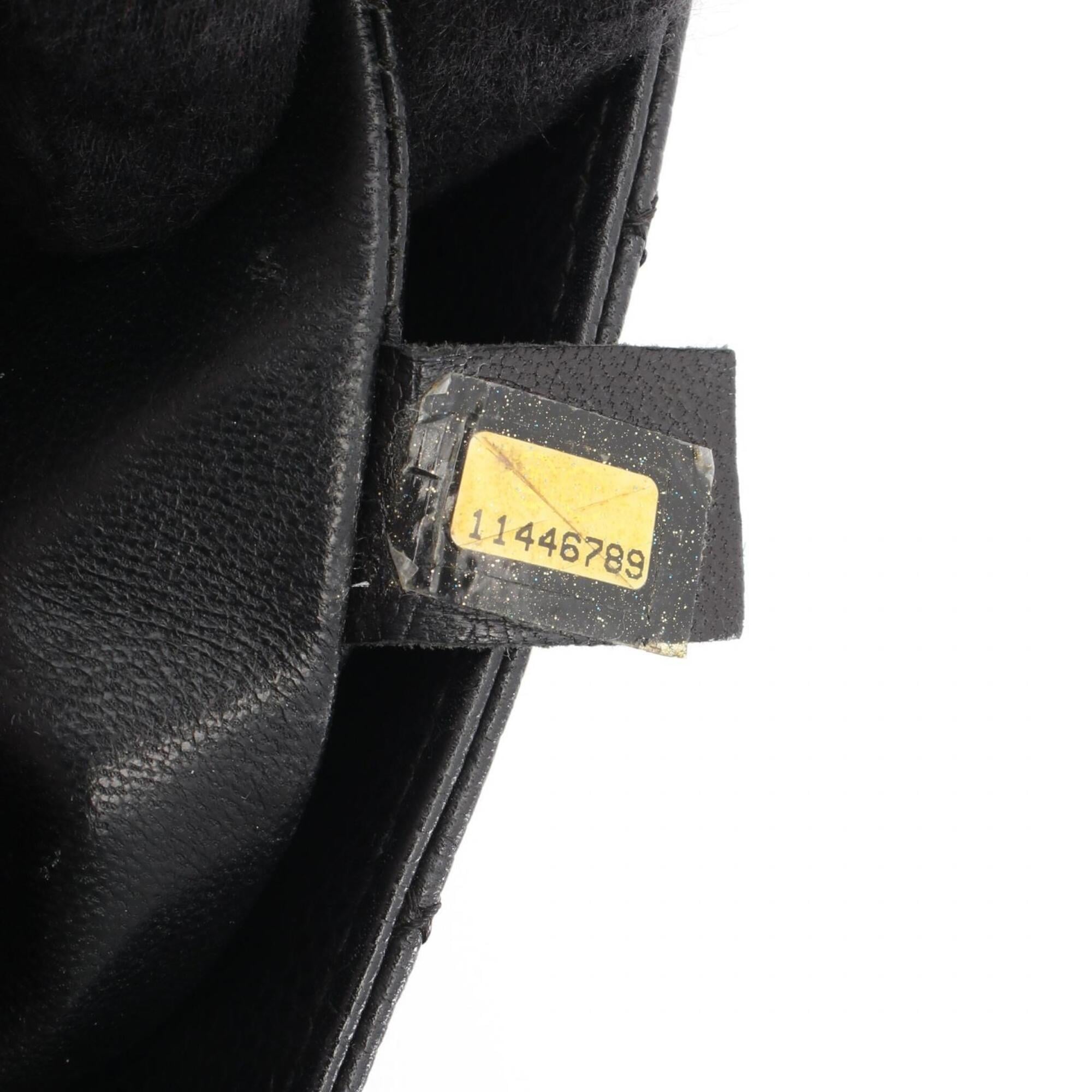 Chanel Black Grained Calfskin Handbag Tote Bag (Pre-Owned)