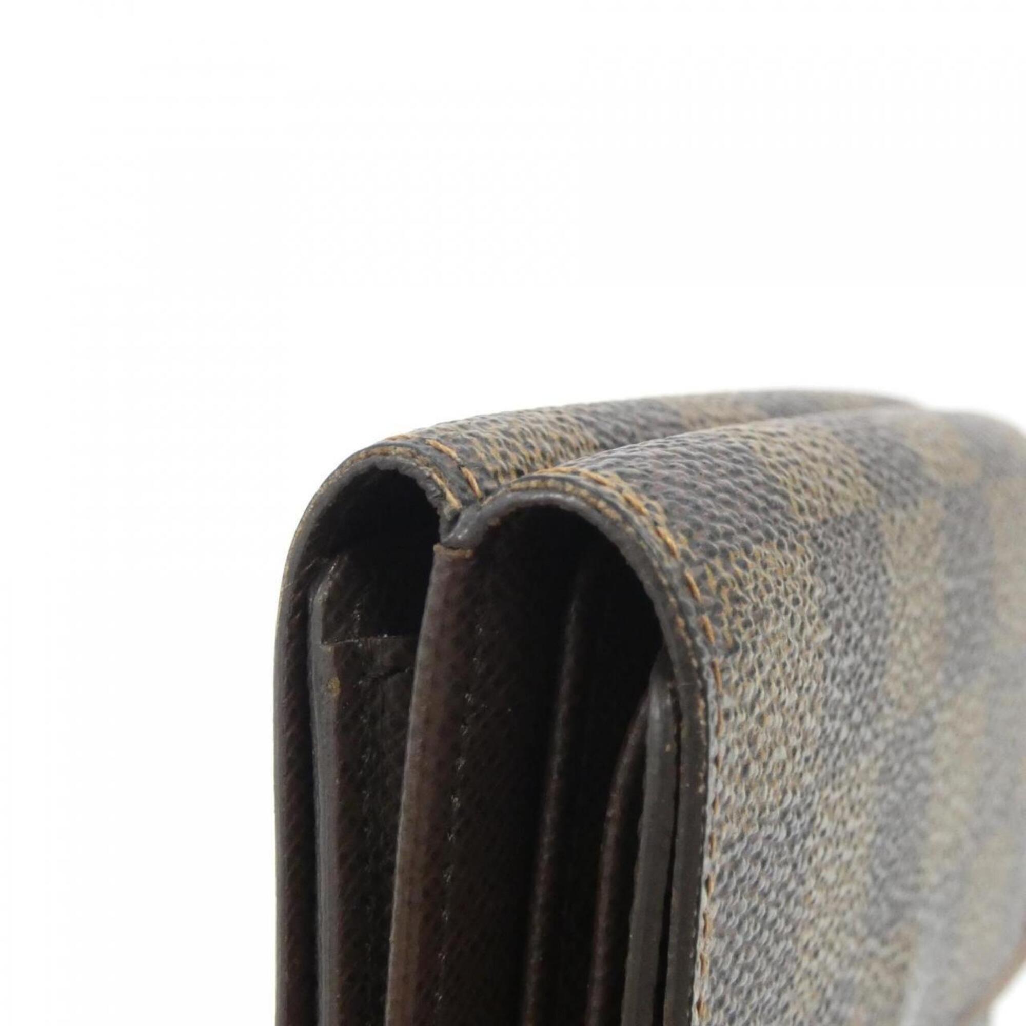 Louis Vuitton Ebene Coated Canvas Wallet (Tri-Fold) (Pre-Owned)