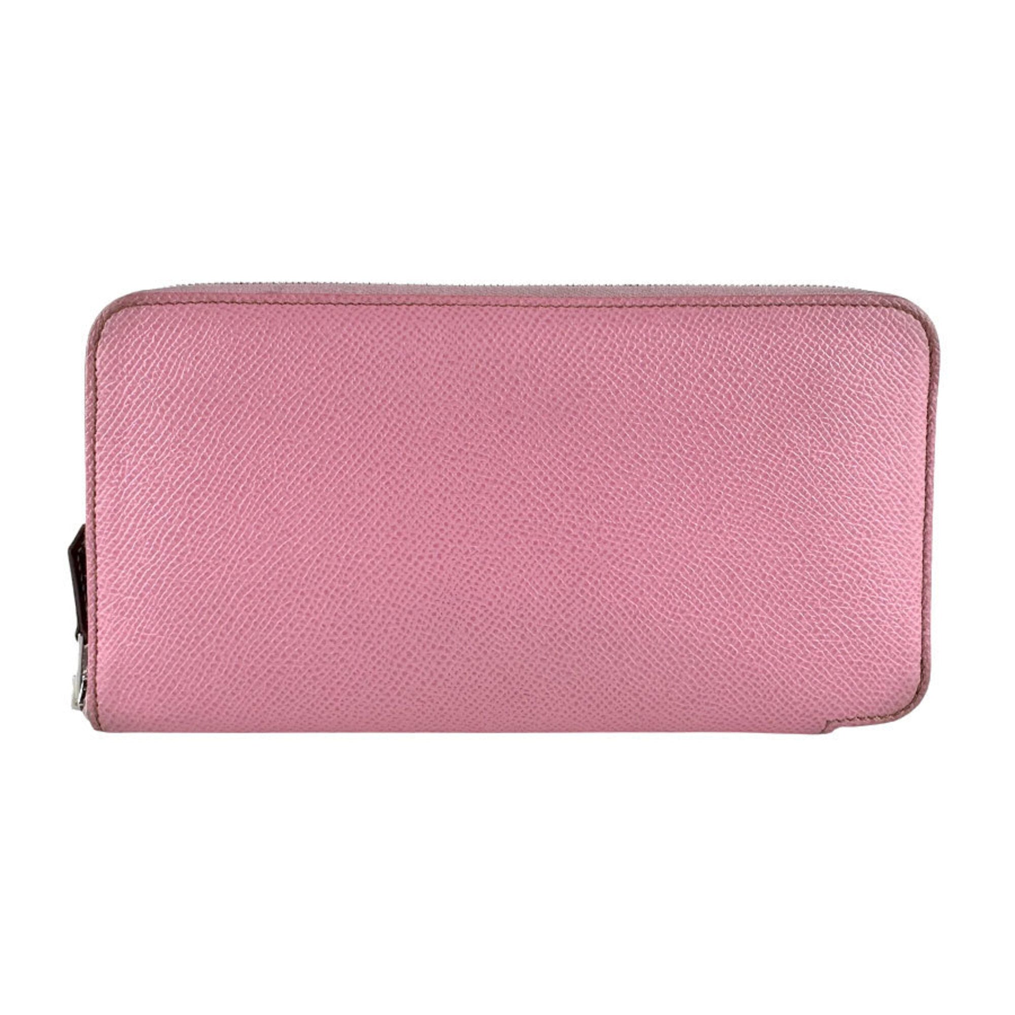 Hermes Pink Epsom Leather Long Wallet (Bi-Fold) (Pre-Owned)