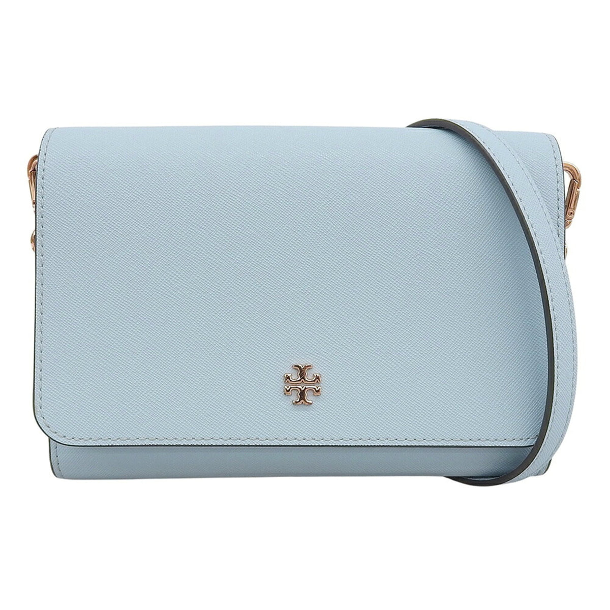 Tory Burch Light Blue Leather Shoulder Bag (Pre-Owned)