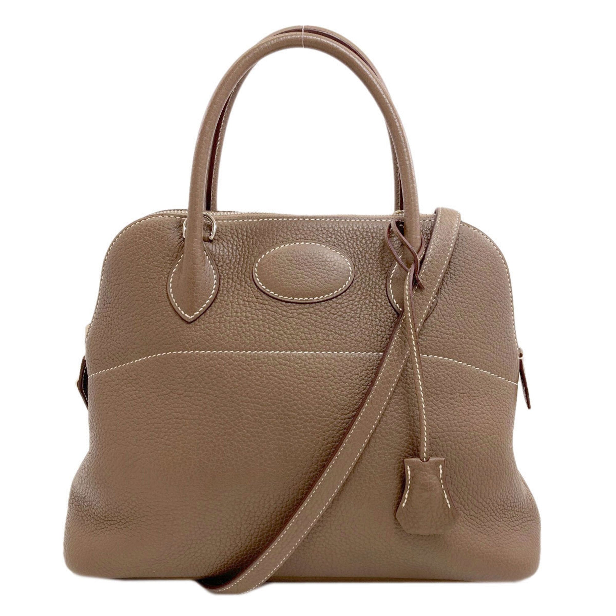 Hermes Bolide Etoupe Gray Handbag (Pre-Owned)