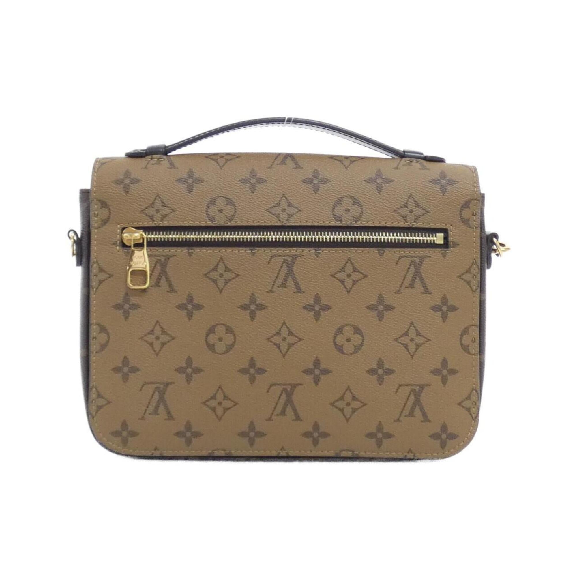 Louis Vuitton Marron Coated Canvas Handbag Pochette (Pre-Owned)