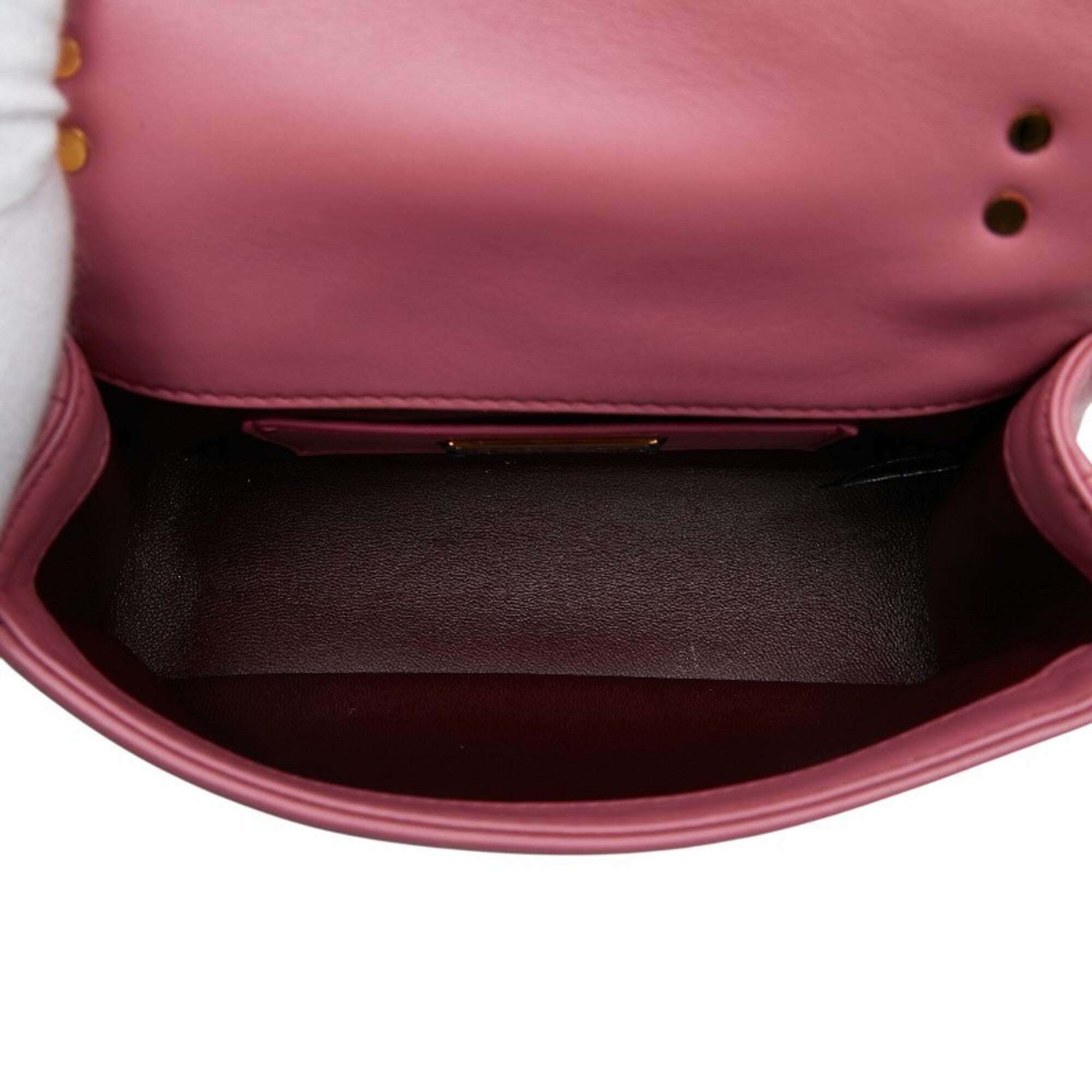 Bvlgari Pink Leather Handbag (Pre-Owned)