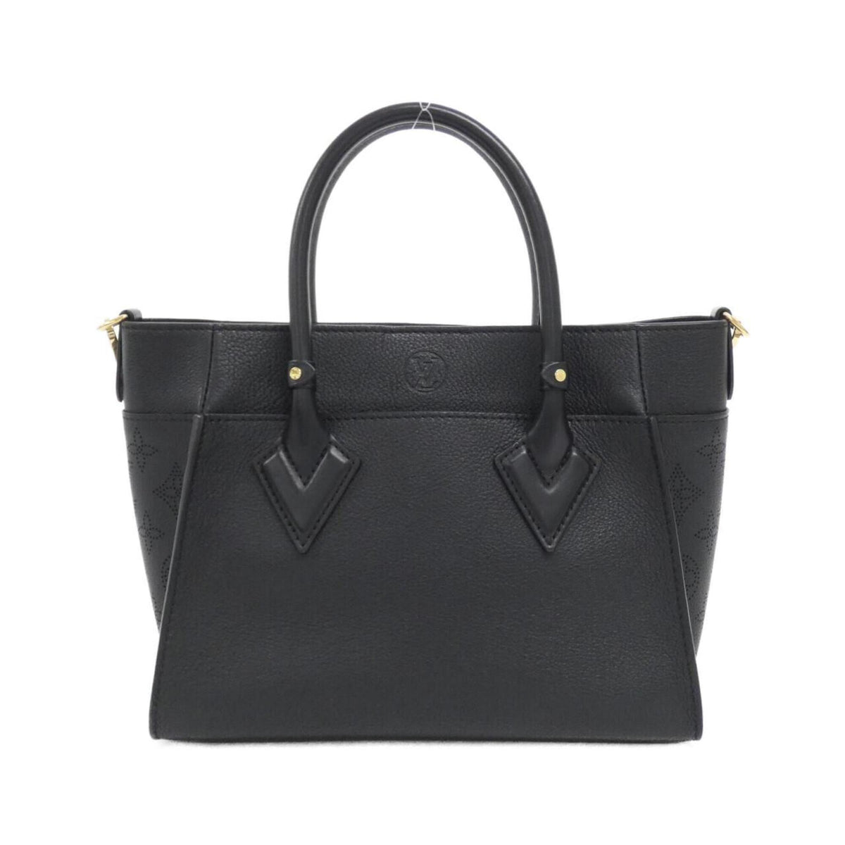Louis Vuitton Black Leather Handbag (Pre-Owned)