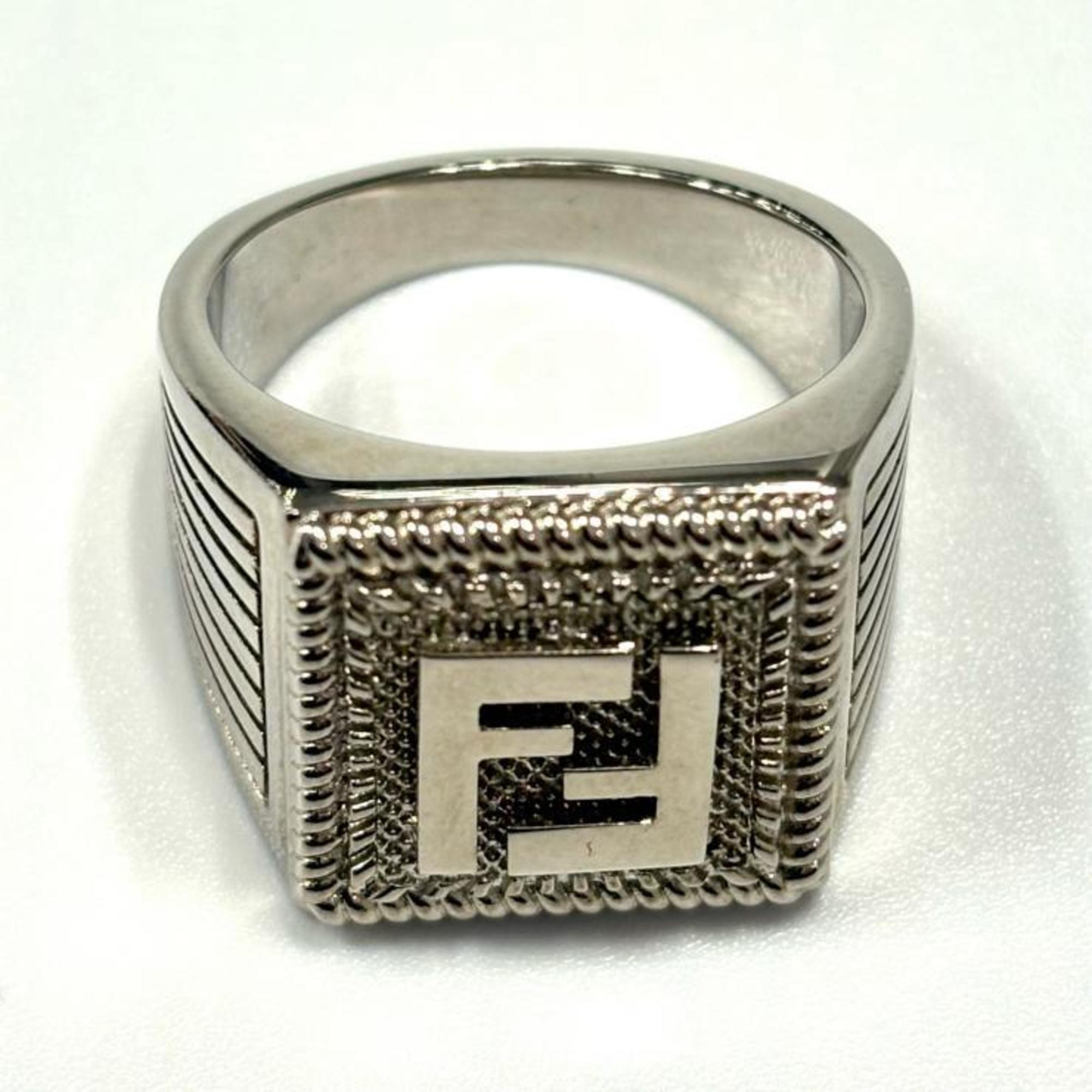 Fendi Silver Band Ring (Pre-Owned)