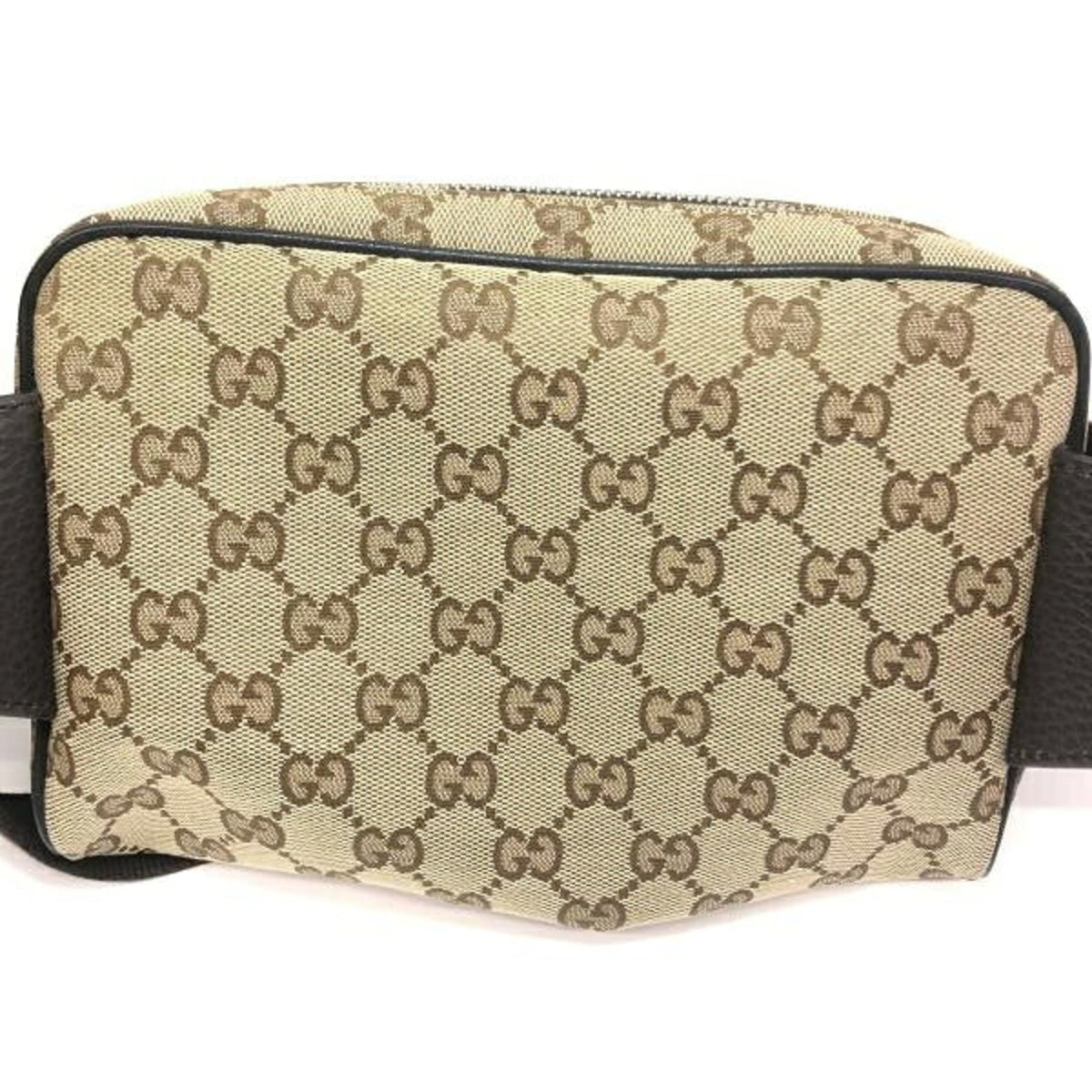 Gucci Beige Brown Gg Canvas Fanny Pack (Pre-Owned)