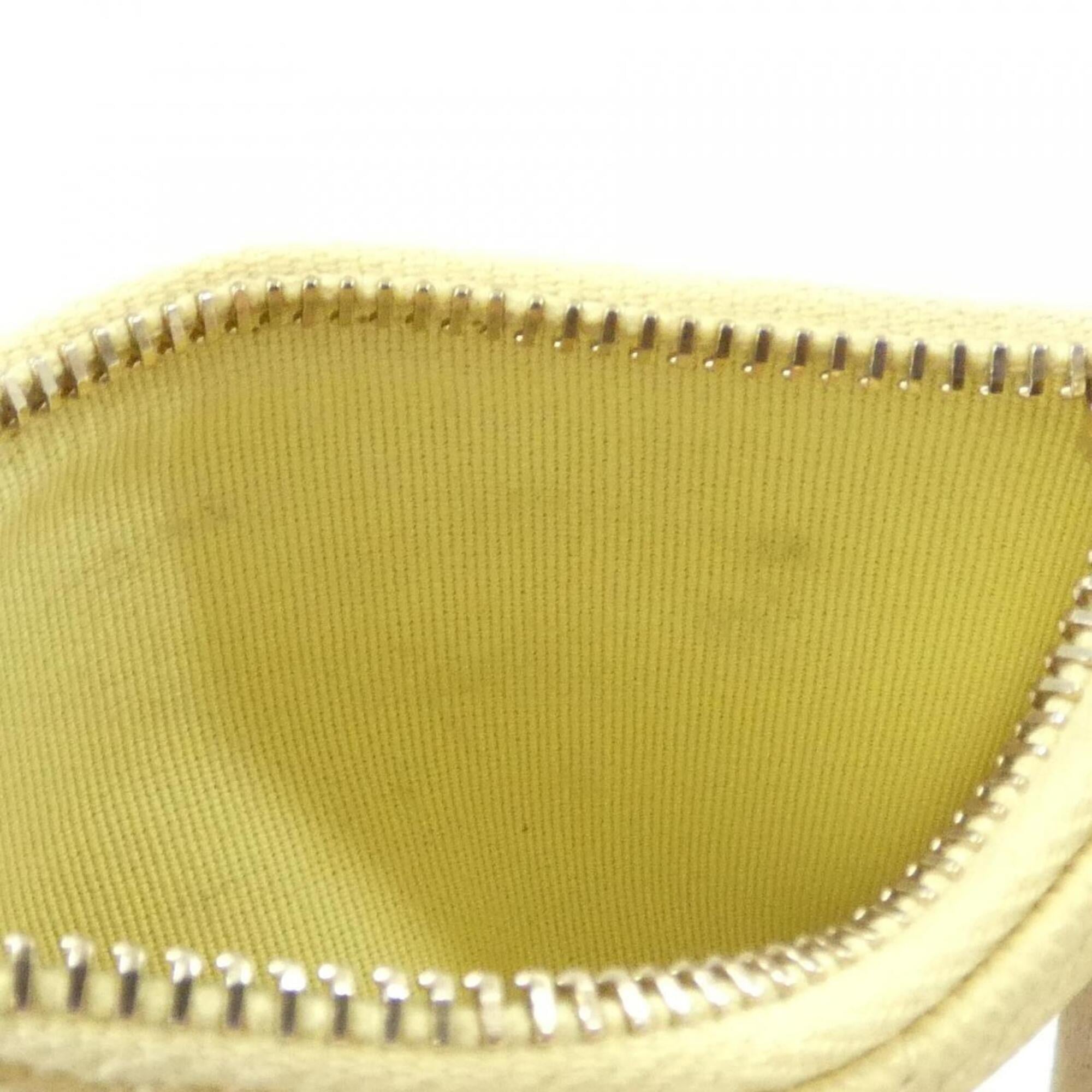 Chanel Yellow Grained Calfskin Coin Purse/Coin Case (Pre-Owned)