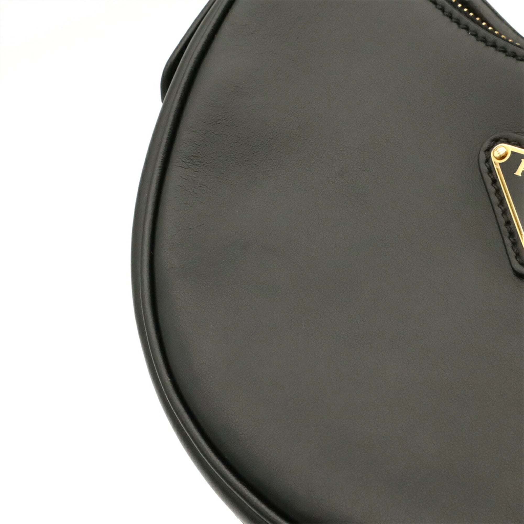 Prada Black Nero Leather Handbag Shoulder Bag (Pre-Owned)