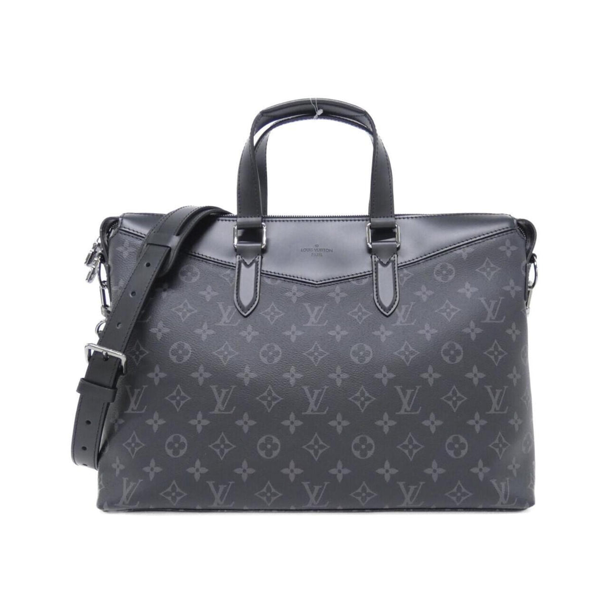 Louis Vuitton Monogram Eclipse Black Coated Canvas Briefcase (Pre-Owned)