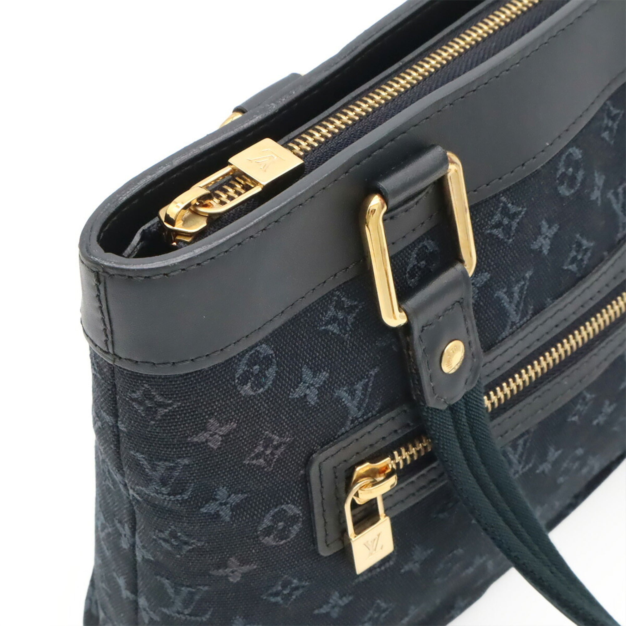 Louis Vuitton Tst Blue Canvas Leather Handbag (Pre-Owned)