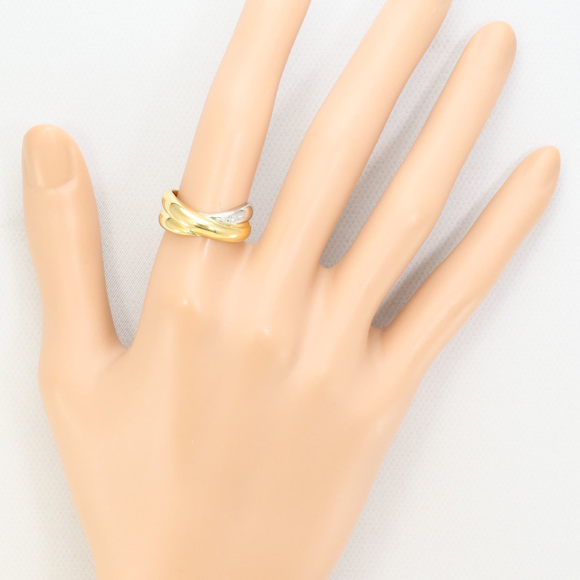 Unbranded Platinum Yellow Gold Yellow Gold (18K) Platinum 900 Band Ring (Pre-Owned)