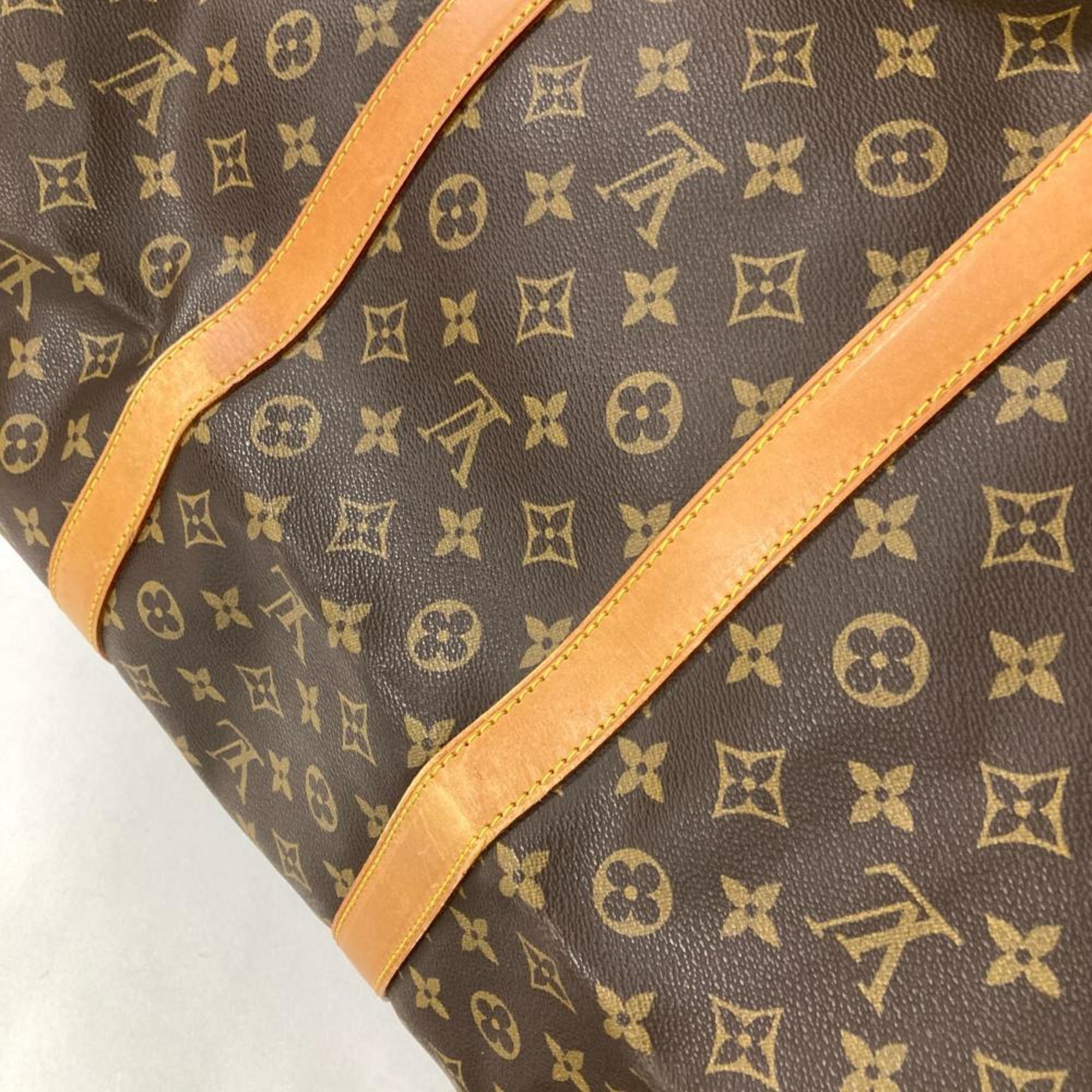 Louis Vuitton Monogram Brown Monogram Leather Boston Bag (Pre-Owned)