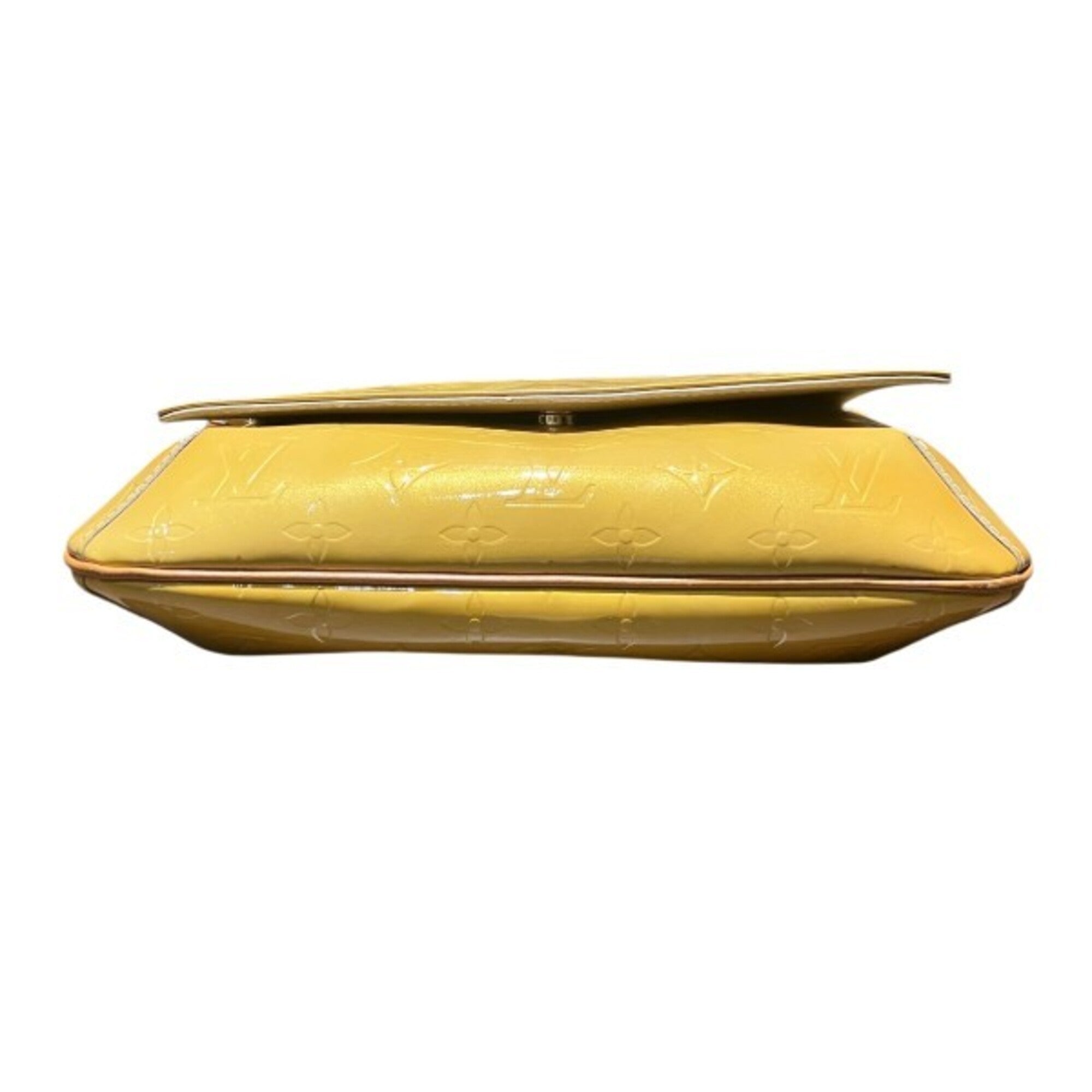 Louis Vuitton Lime Yellow Leather Handbag Shoulder Bag (Pre-Owned)