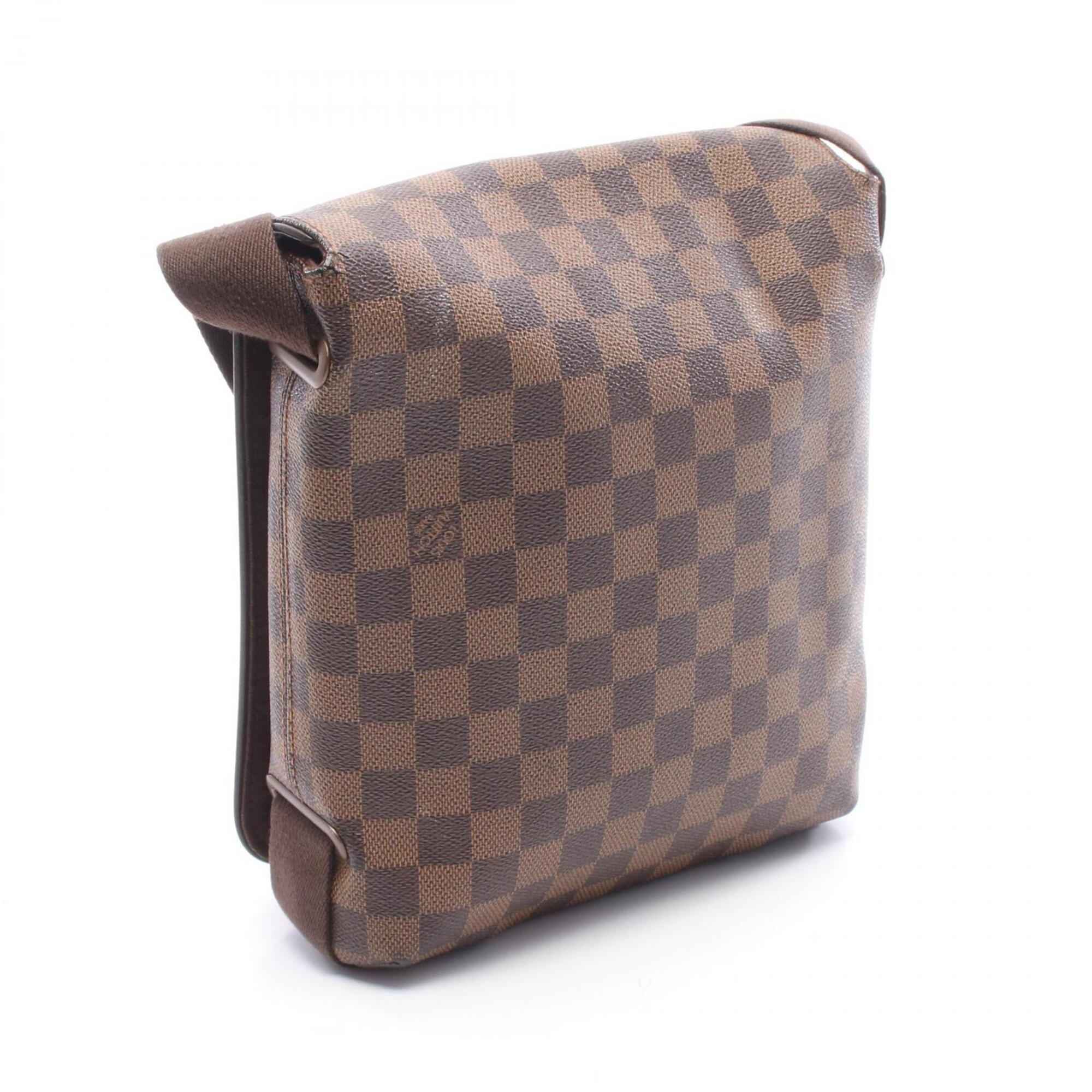 Louis Vuitton Damier Brown Coated Canvas Leather Shoulder Bag (Pre-Owned)