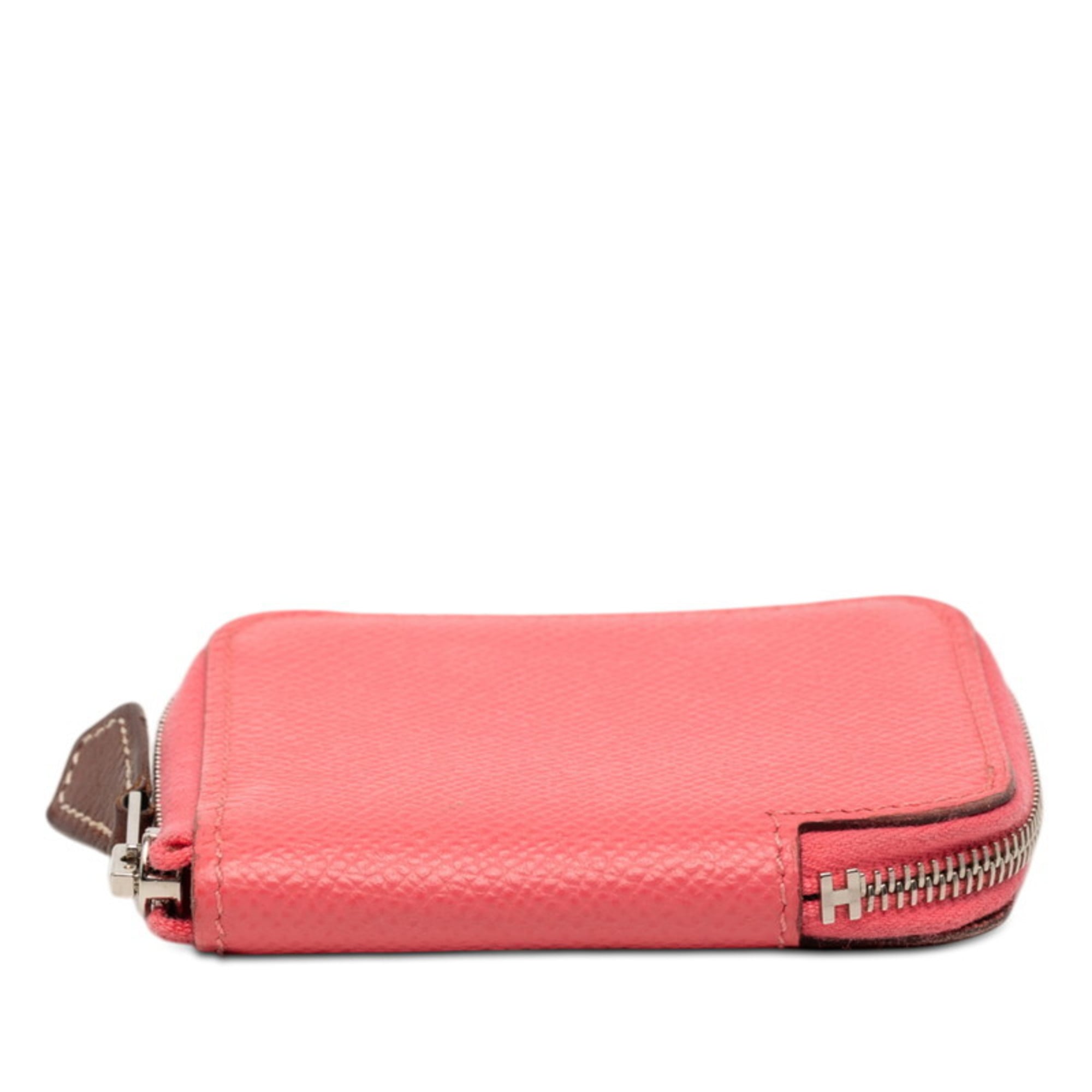 Hermes Pink Rose Azalee Epsom Leather Coin Purse/Coin Case (Pre-Owned)