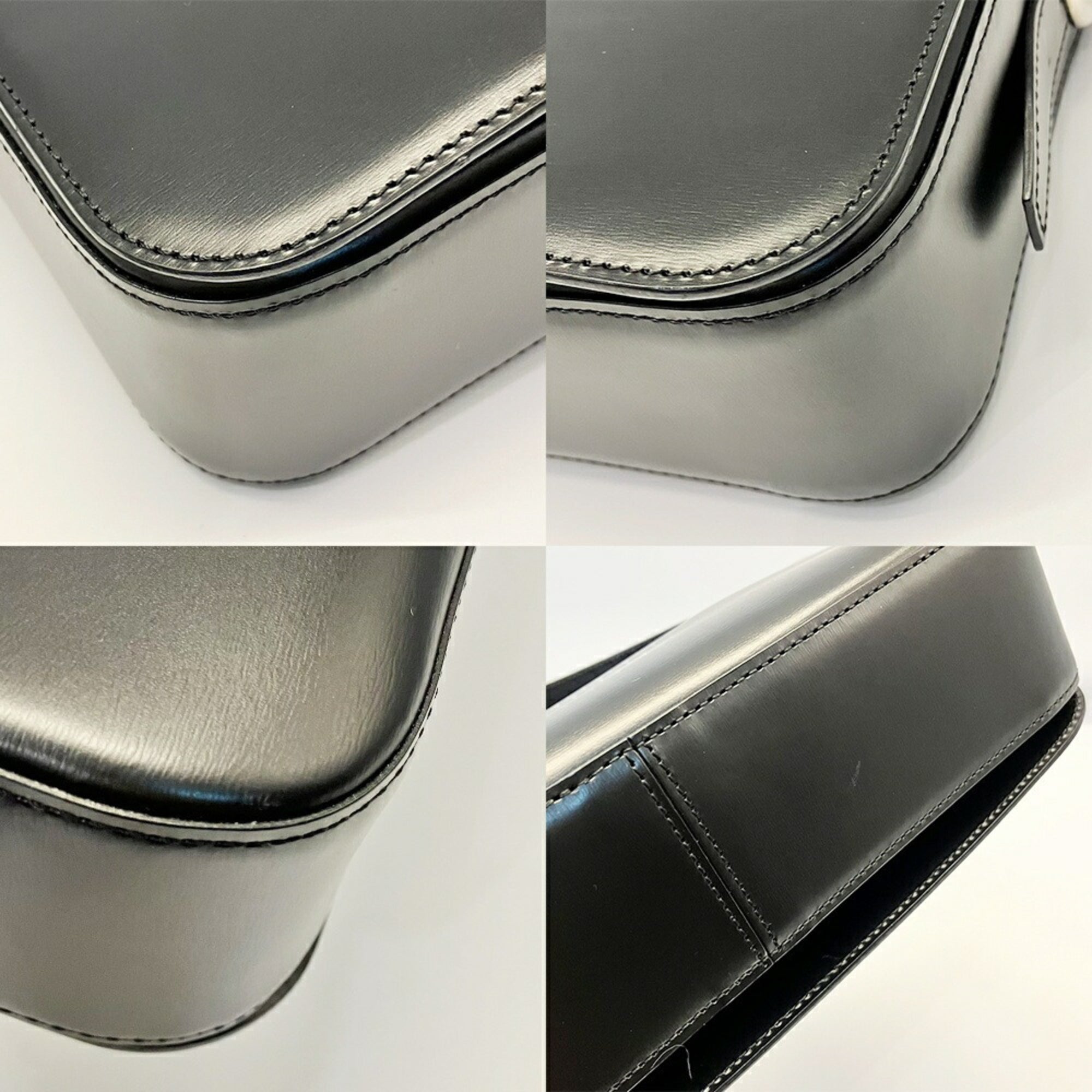 Cartier Panthère Black Leather Shoulder Bag (Pre-Owned)