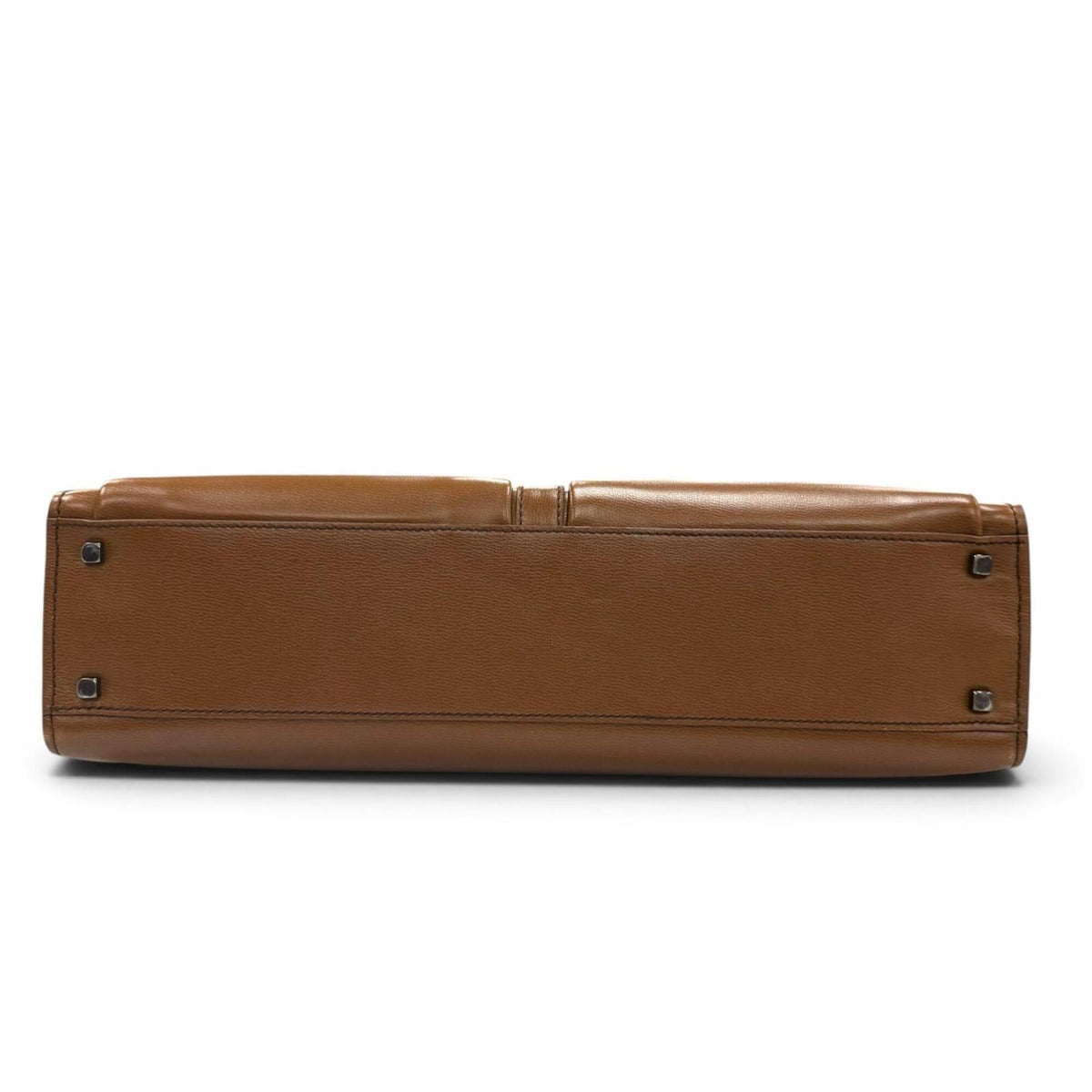 Salvatore Ferragamo Brown Leather Briefcase (Pre-Owned)