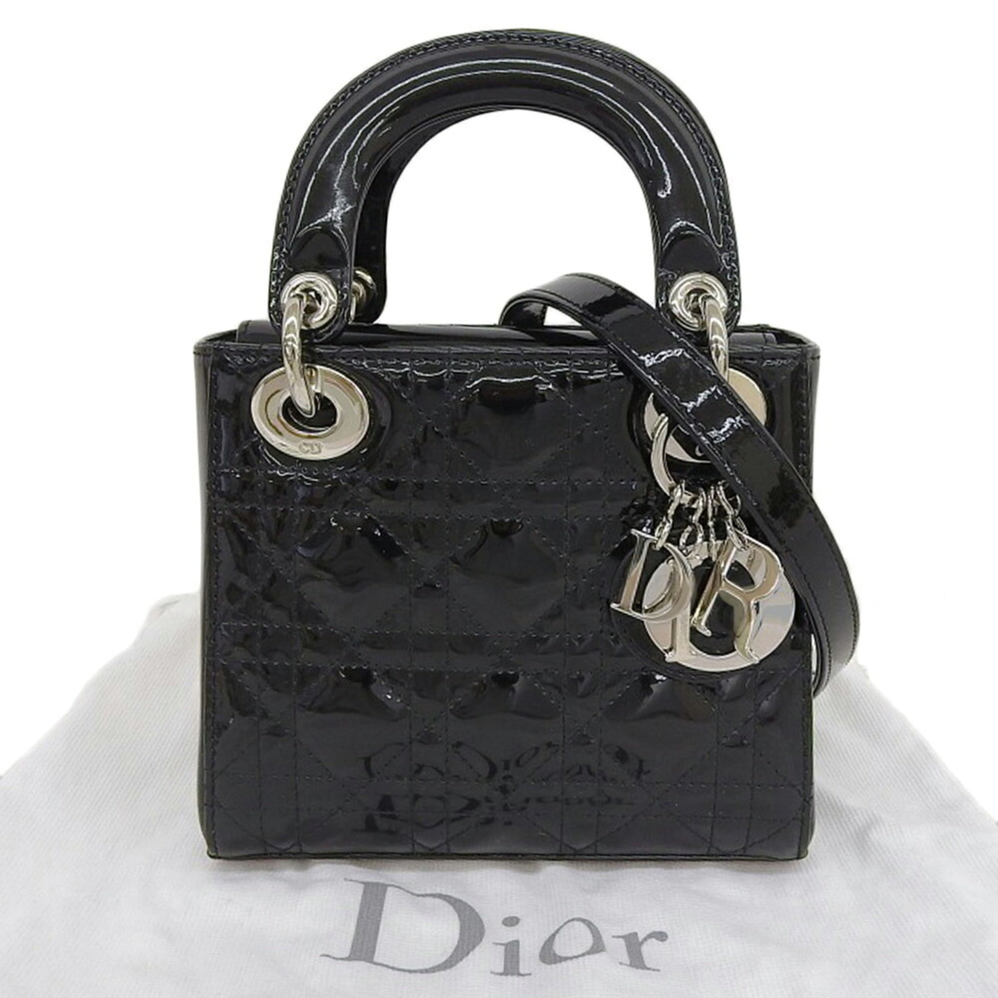 Christian Dior Black Leather Handbag (Pre-Owned)