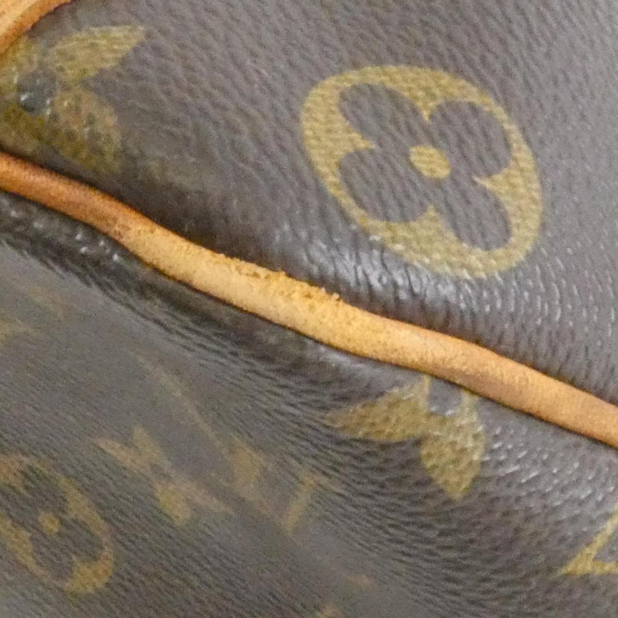 Louis Vuitton Monogram Marron Coated Canvas Handbag (Pre-Owned)