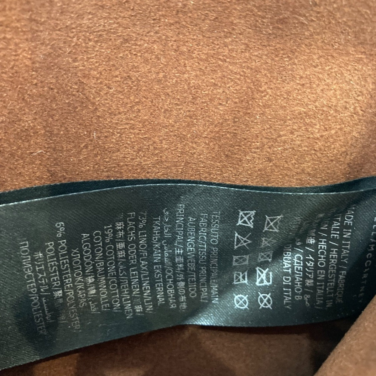 Stella Mccartney Brown Mesh Pouch Tote Bag (Pre-Owned)