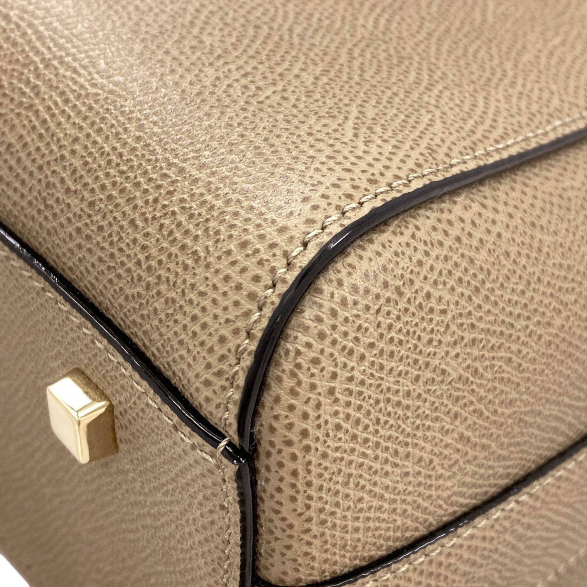Valextra Brown Leather Shoulder Bag (Pre-Owned)