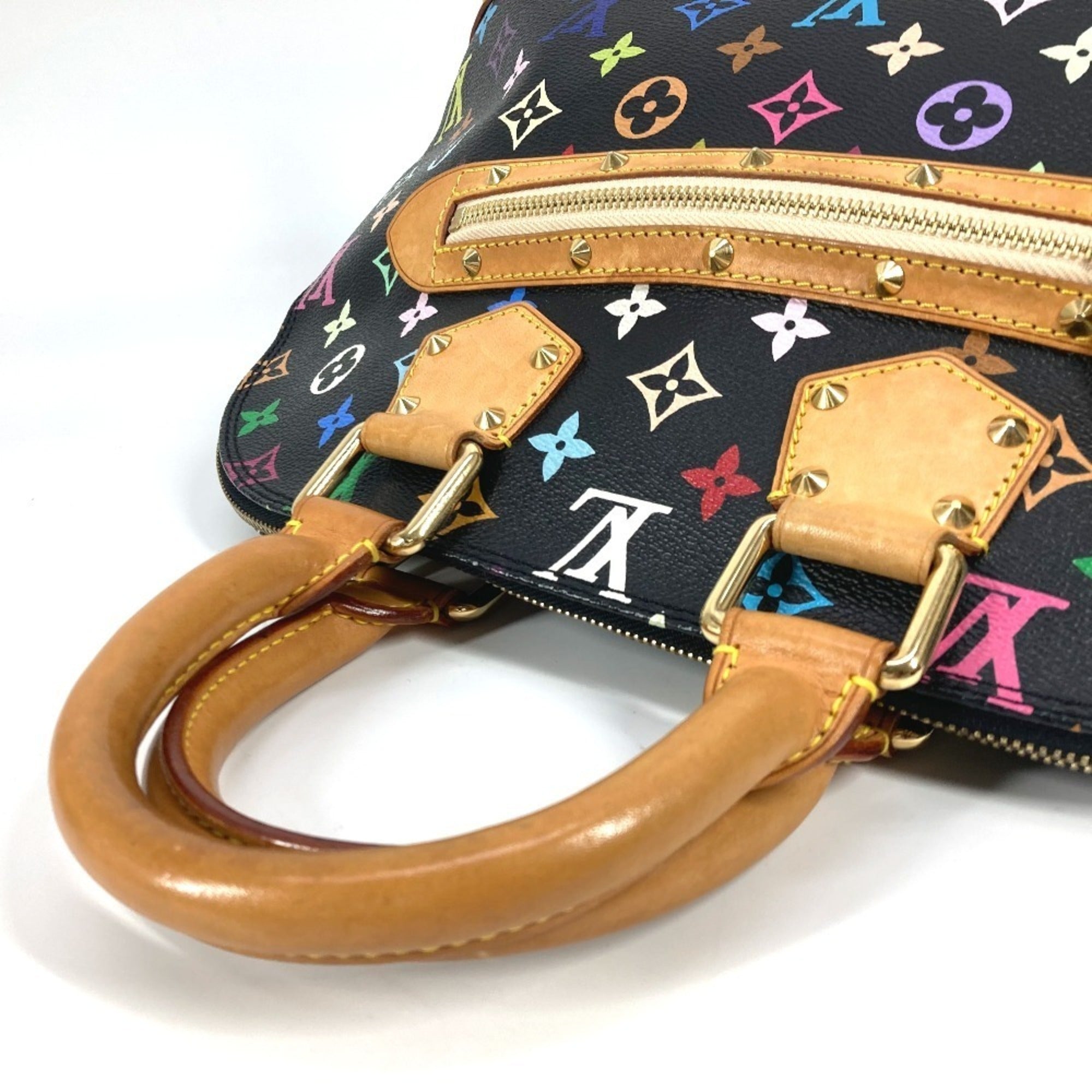Louis Vuitton Black Multi-Color Noir Monogram Multicolore Handbag Tote Bag (Pre-Owned)