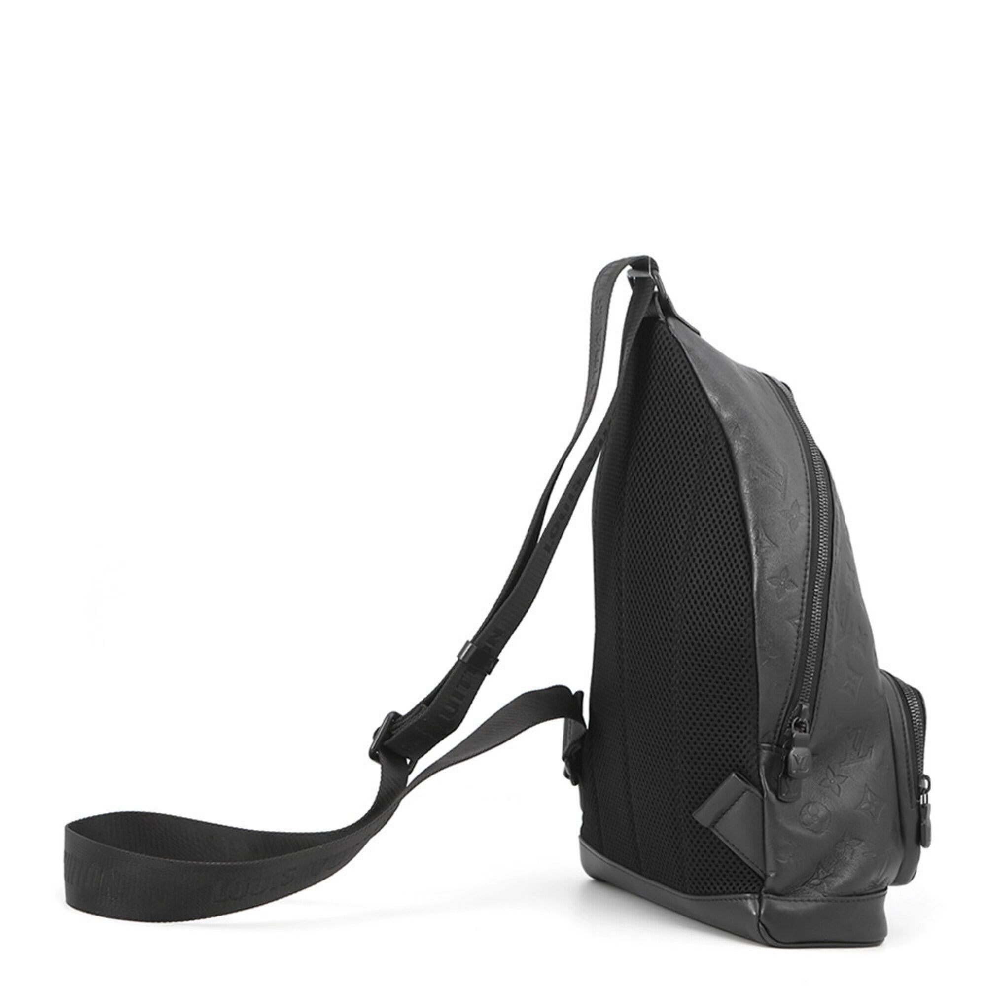 Louis Vuitton Black Monogram Noir Monogram Shadow Handbag Sling Bag (Pre-Owned)