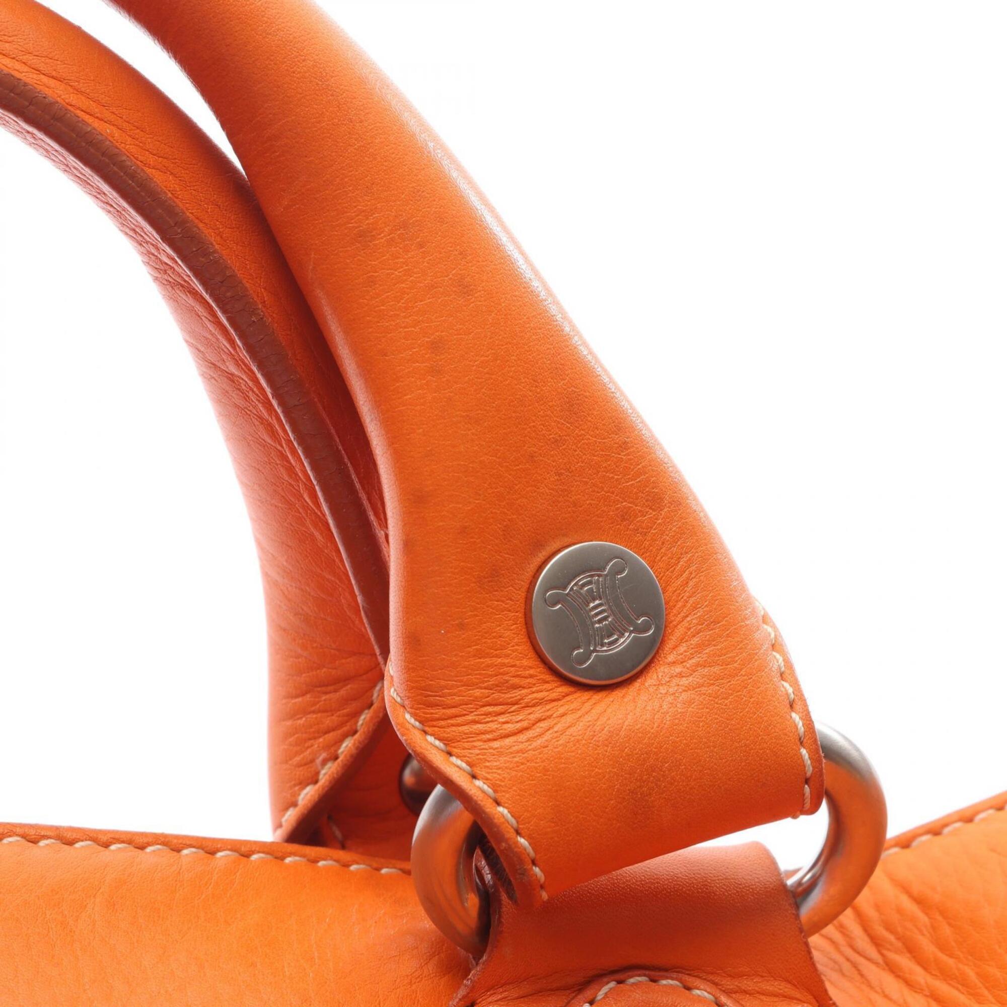 Celine Orange Leather Handbag (Pre-Owned)